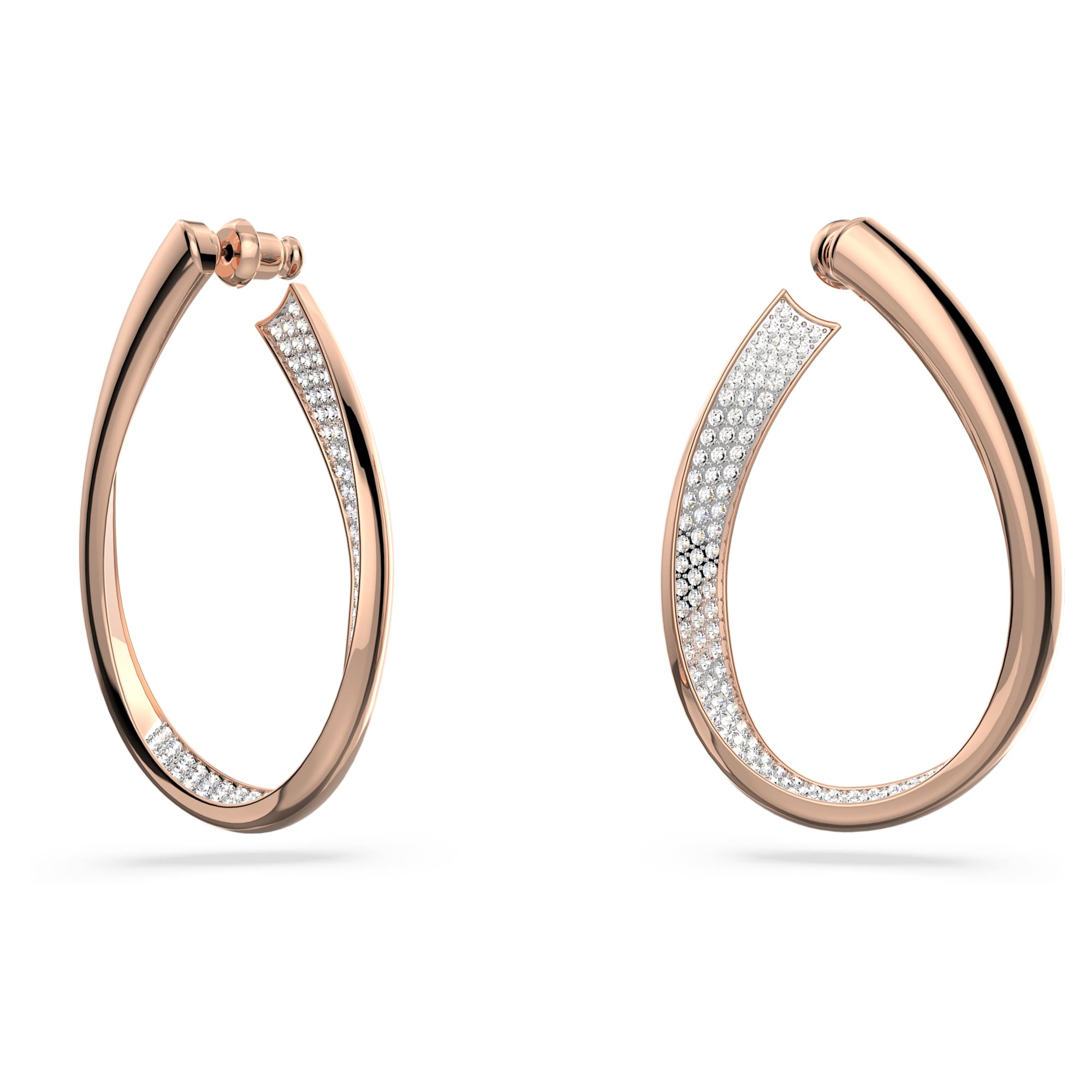 עגילי Exist בציפוי רוז גולד מבריק SWAROVSKI