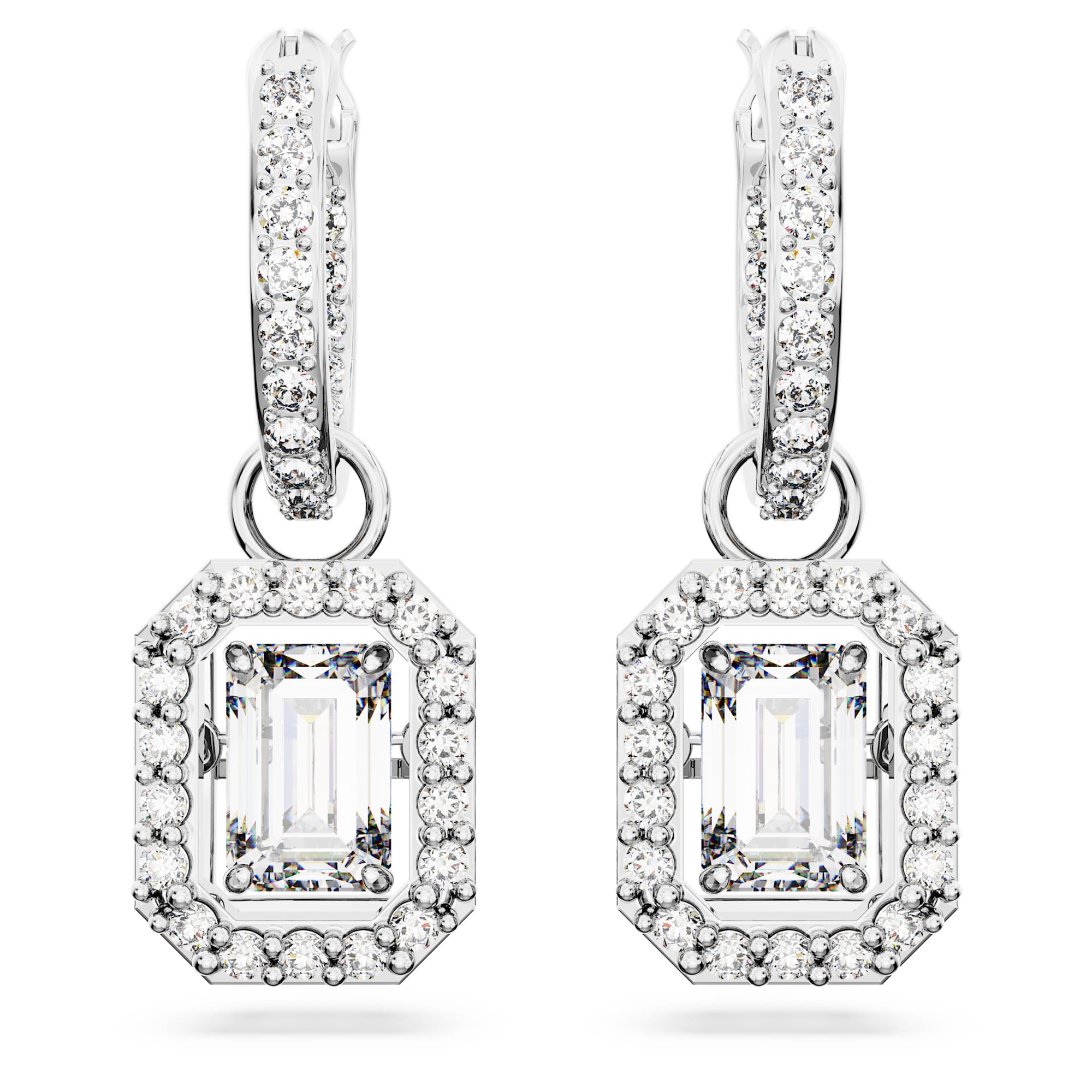 עגילי Millenia בציפוי רודיום מבריק SWAROVSKI