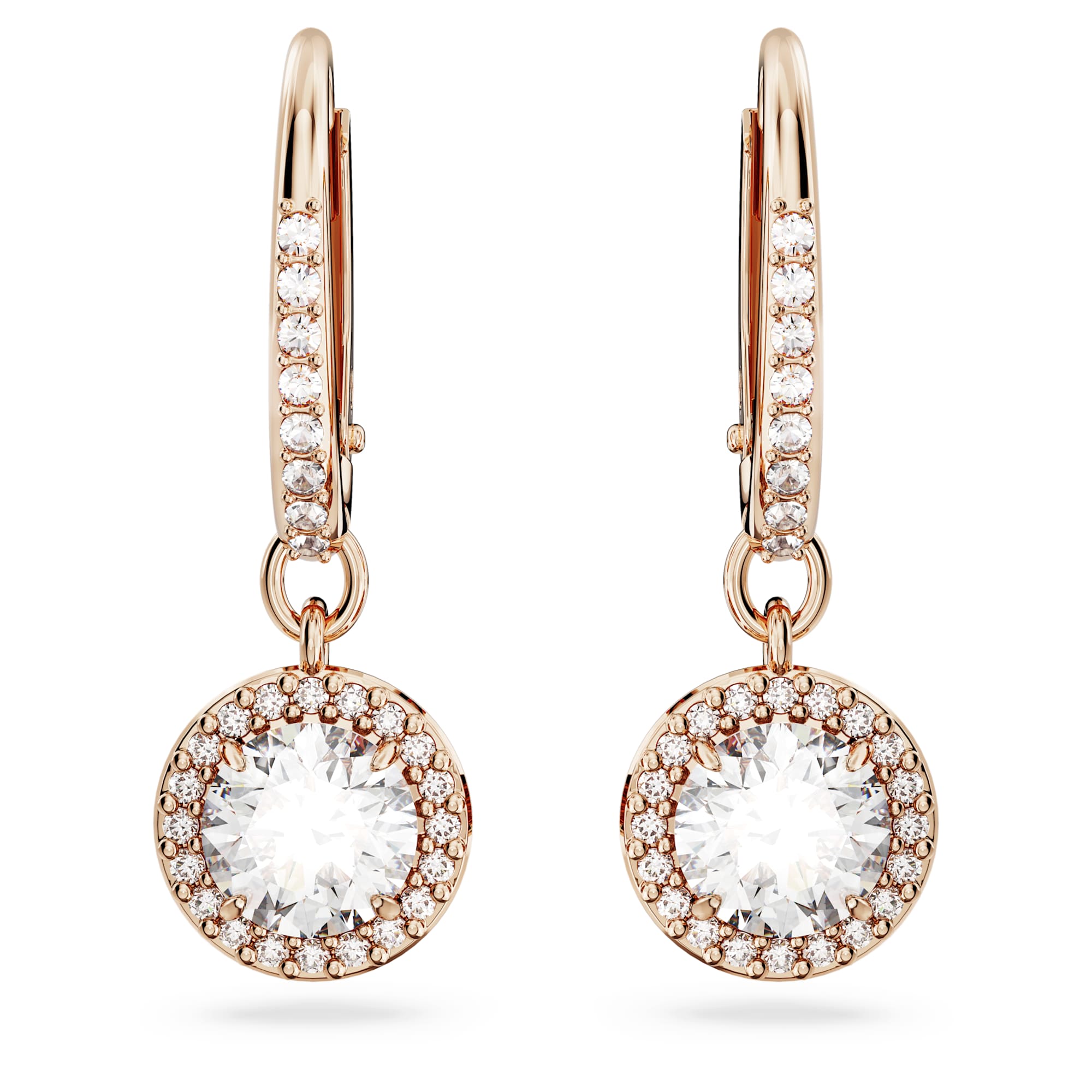 עגילי Constella בציפוי רוז גולד מבריק SWAROVSKI