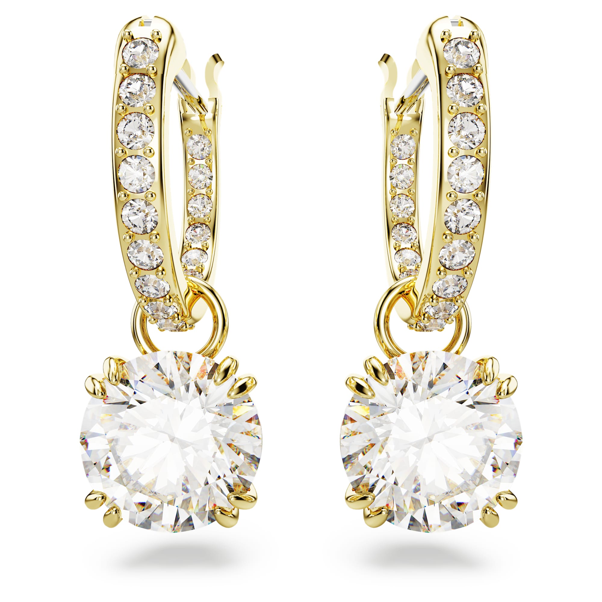 עגילי Constella בציפוי זהב מבריק SWAROVSKI