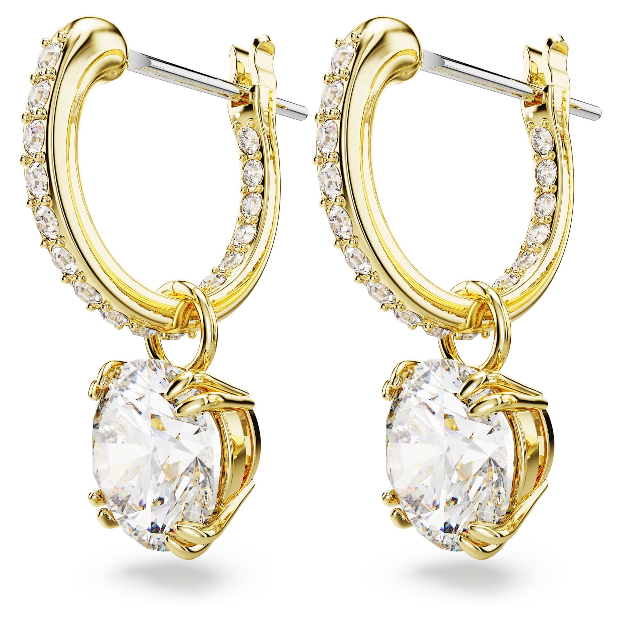 עגילי Constella בציפוי זהב מבריק SWAROVSKI