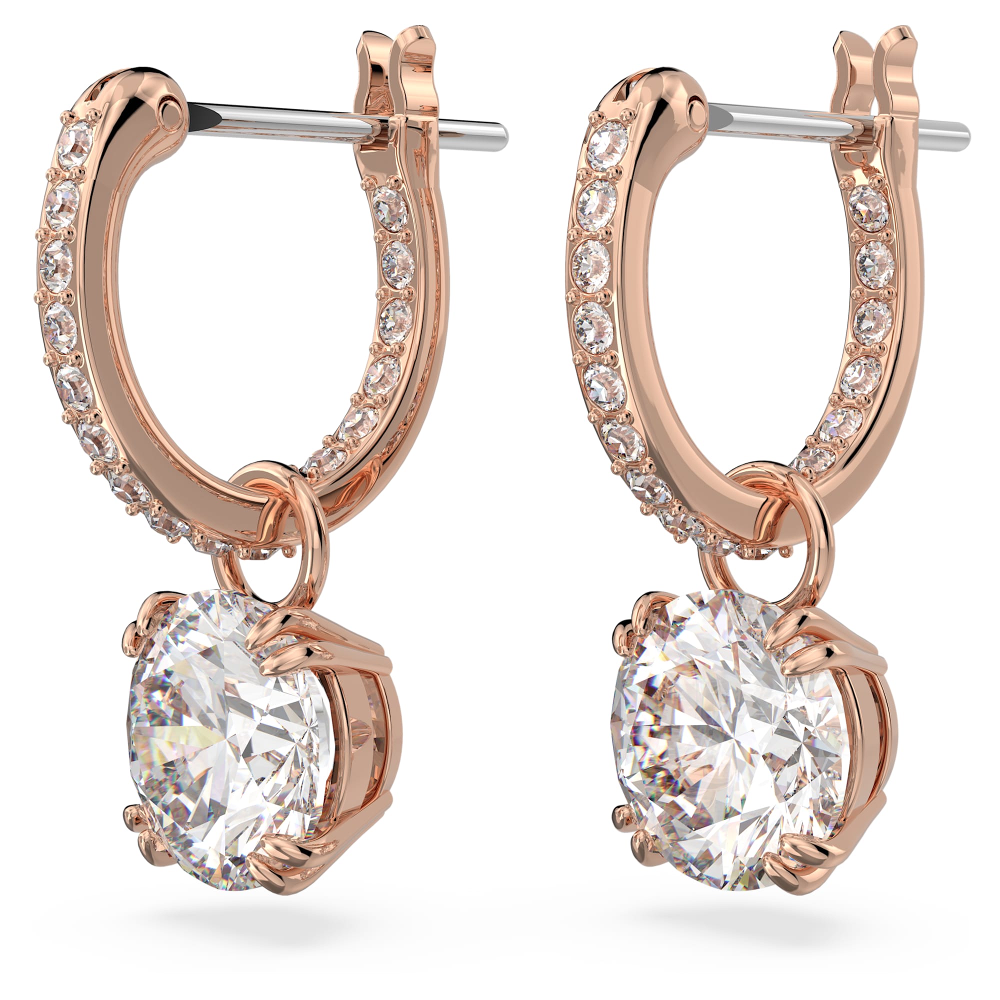 עגילי Constella בציפוי רוז גולד מבריק SWAROVSKI