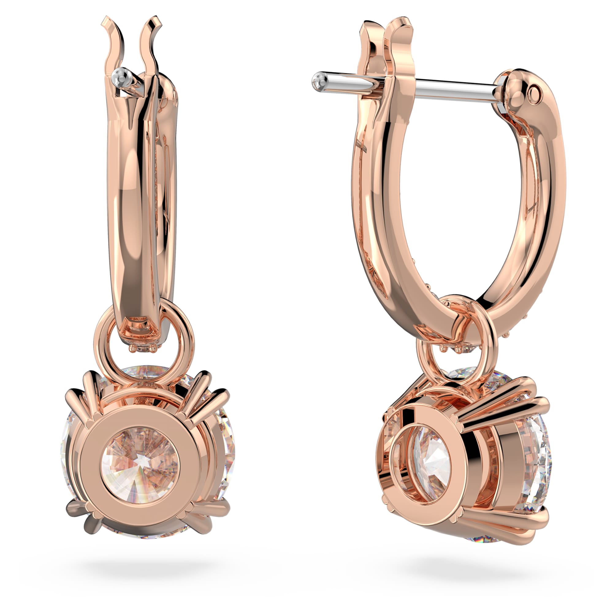 עגילי Constella בציפוי רוז גולד מבריק SWAROVSKI