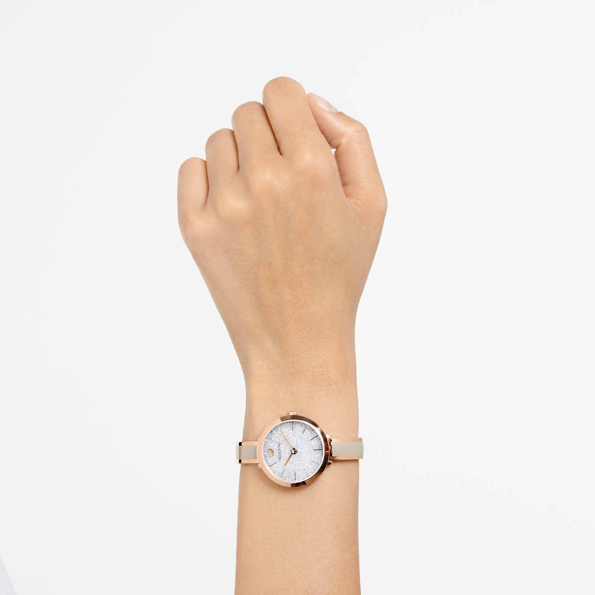 שעון Crystalline Delight בציפוי PVD רוז גולד SWAROVSKI