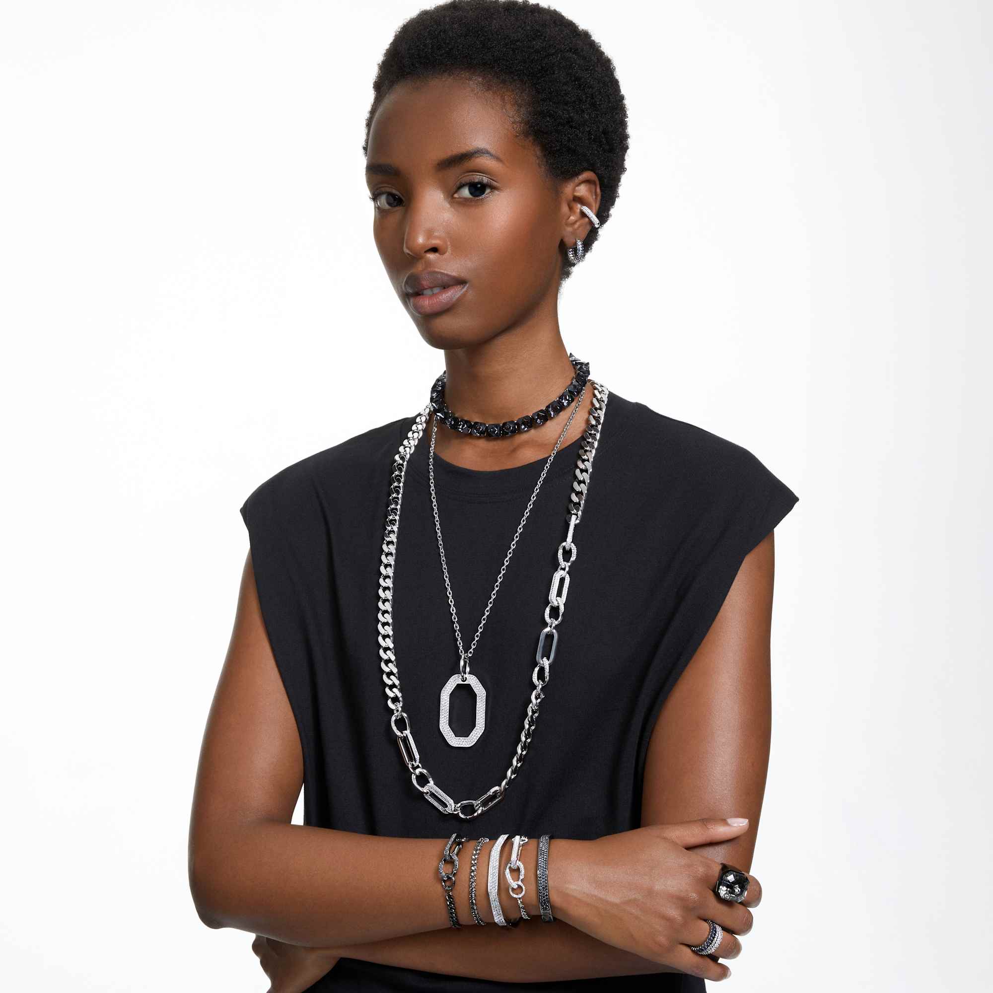 שרשרת Dextera לבן SWAROVSKI