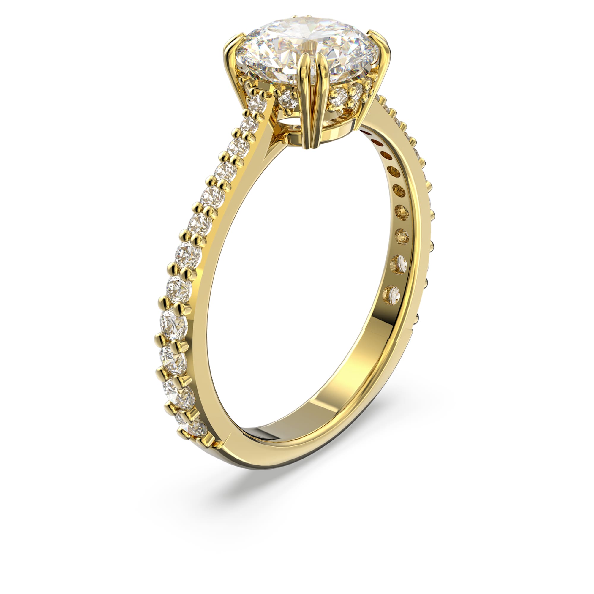 טבעת Constella בציפוי זהב מבריק SWAROVSKI