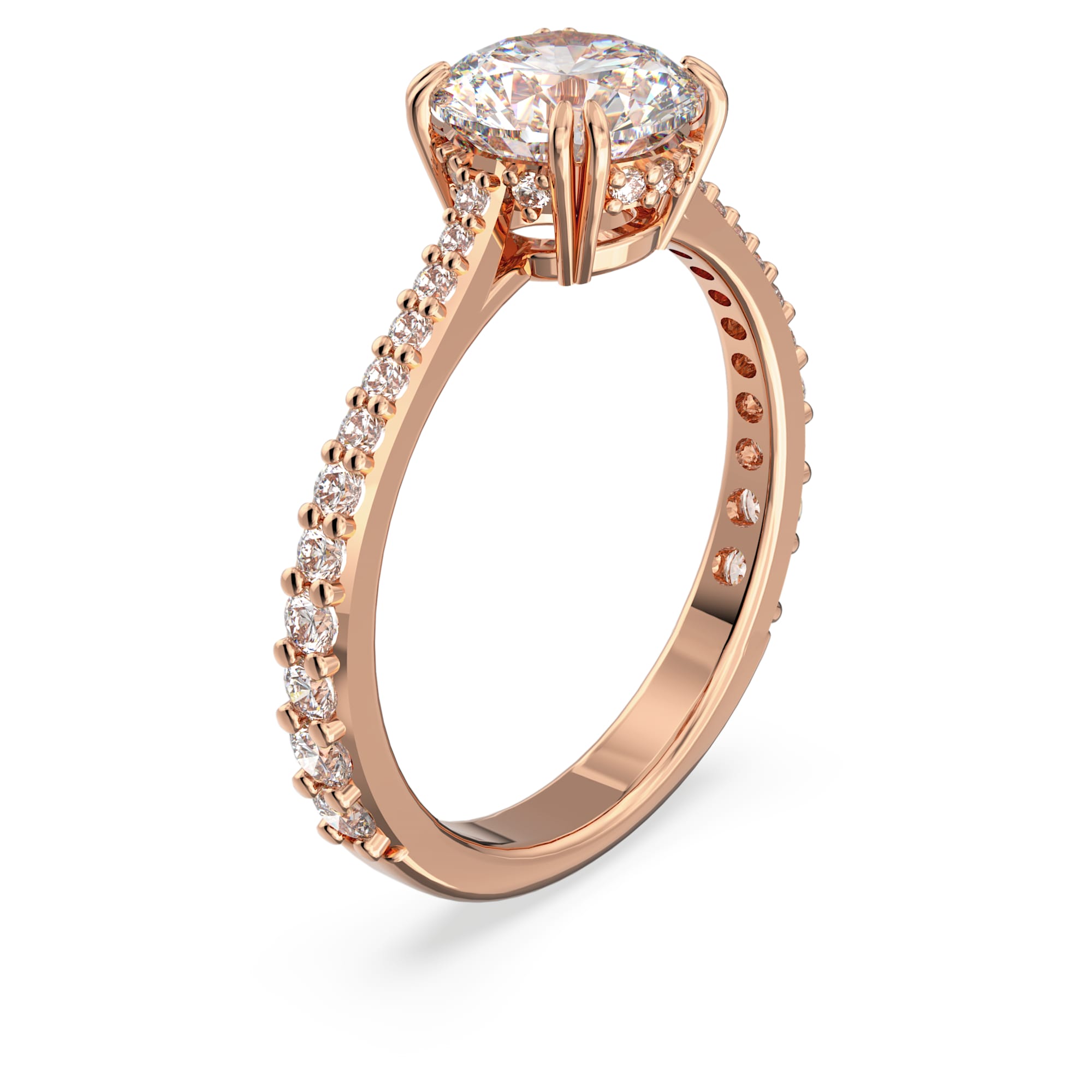 טבעת Constella בציפוי רוז גולד מבריק SWAROVSKI