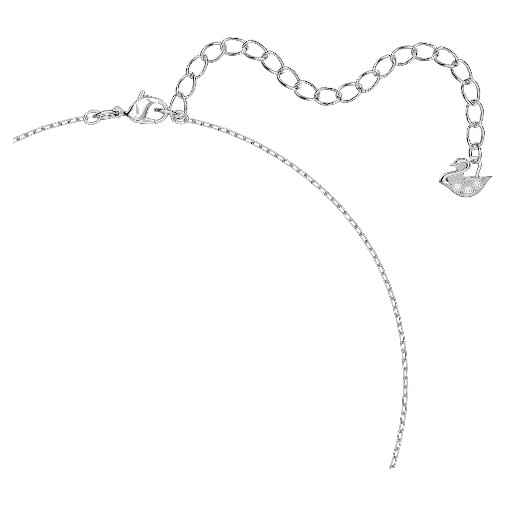 שרשרת Sparkling Dc בציפוי רודיום מבריק SWAROVSKI