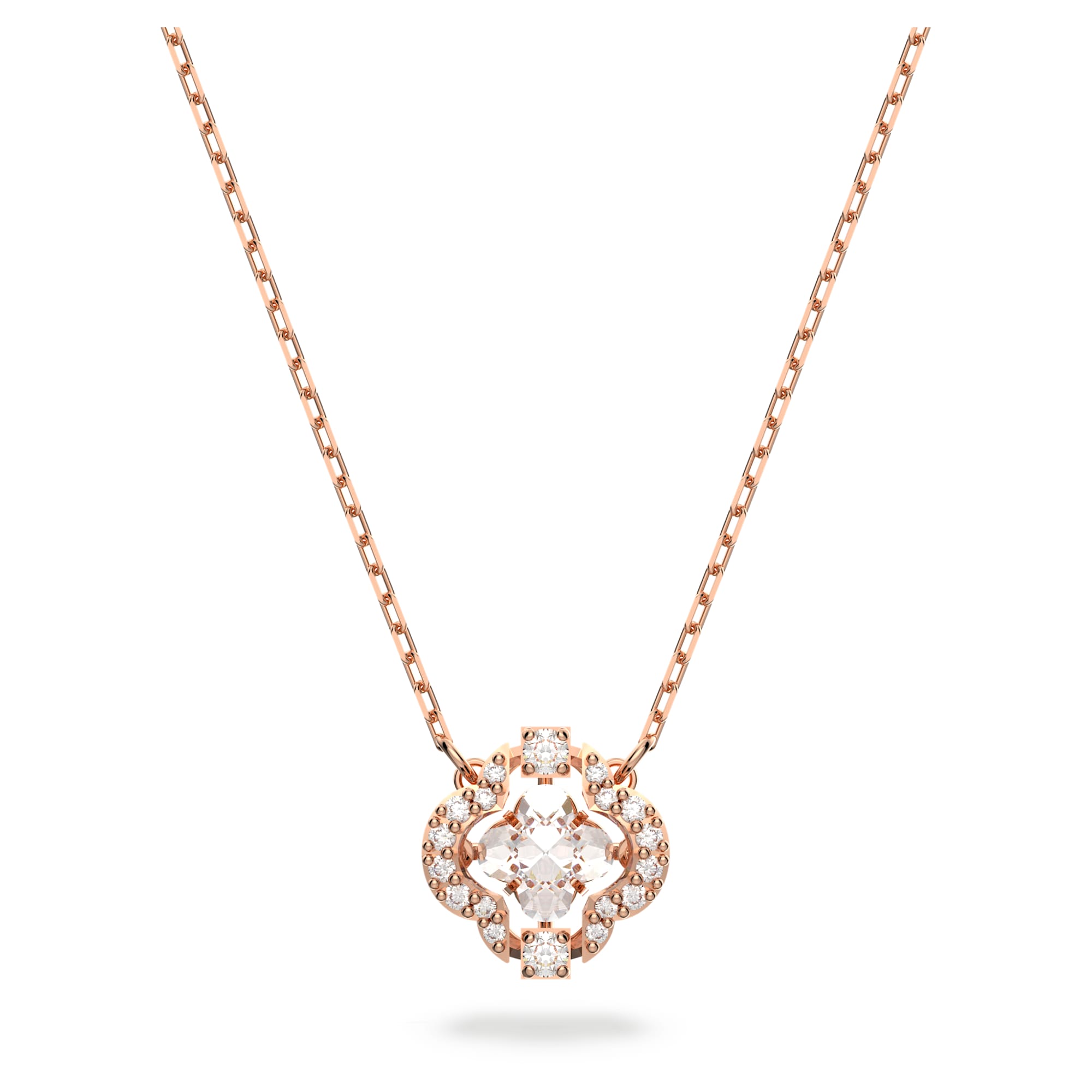 שרשרת Sparkling Dc בציפוי רוז גולד מבריק SWAROVSKI