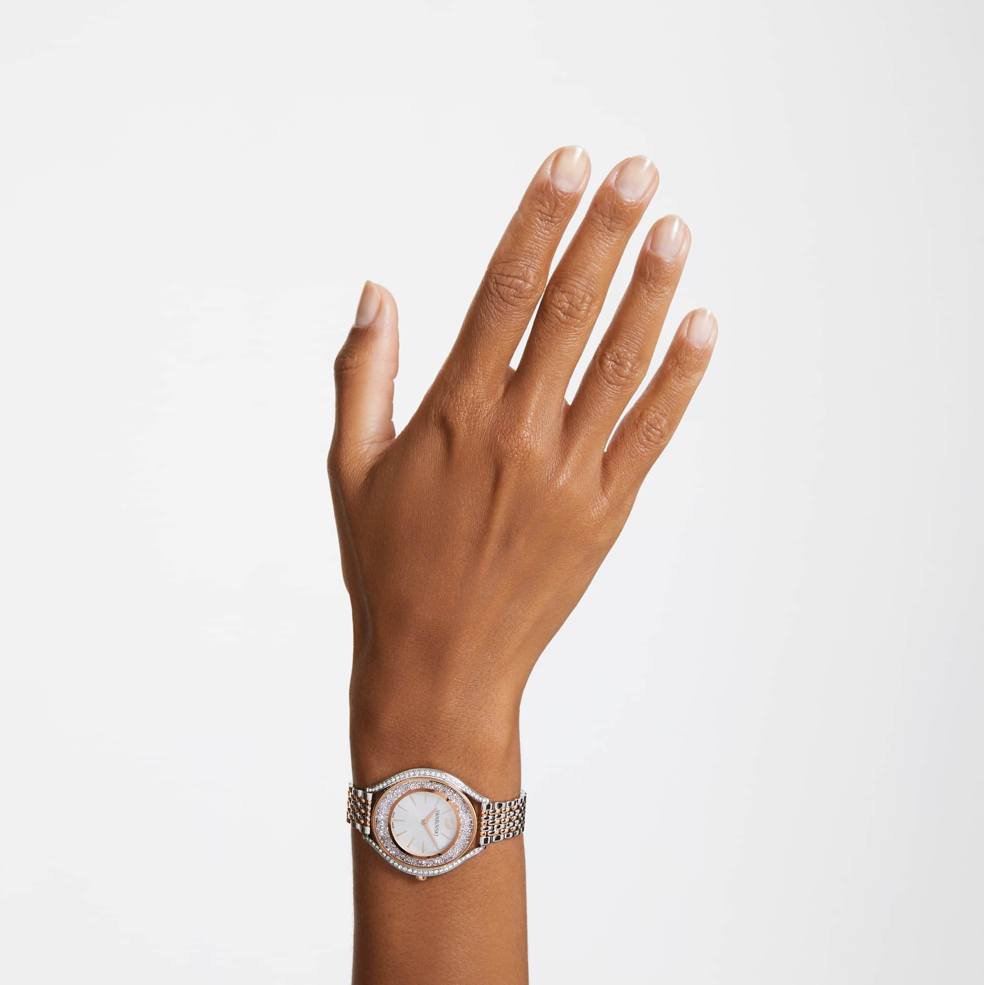 שעון Crystalline Aura בציפוי PVD רוז גולד SWAROVSKI