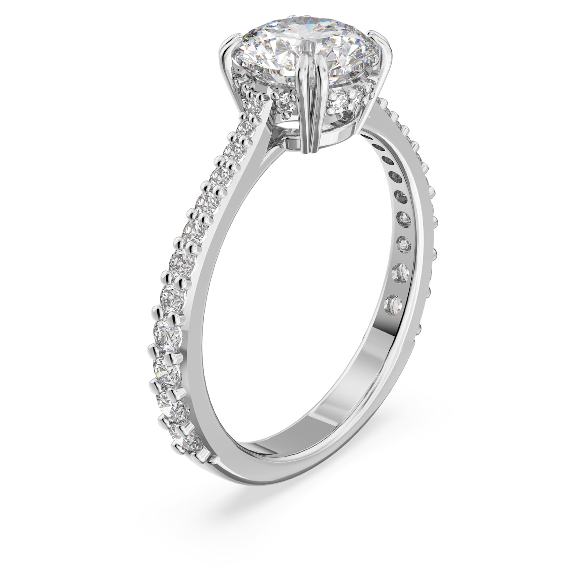 טבעת Constella בציפוי רודיום מבריק SWAROVSKI
