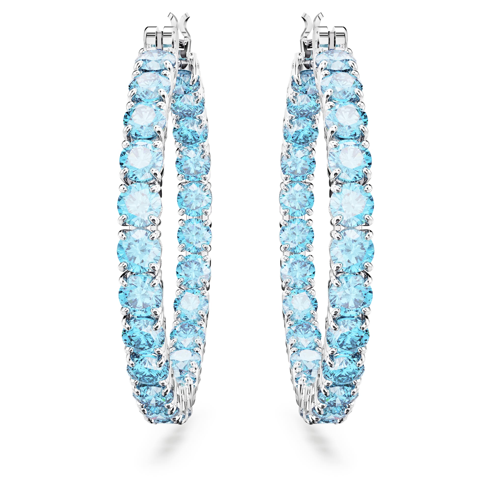 עגילי Matrix בציפוי רודיום מבריק SWAROVSKI