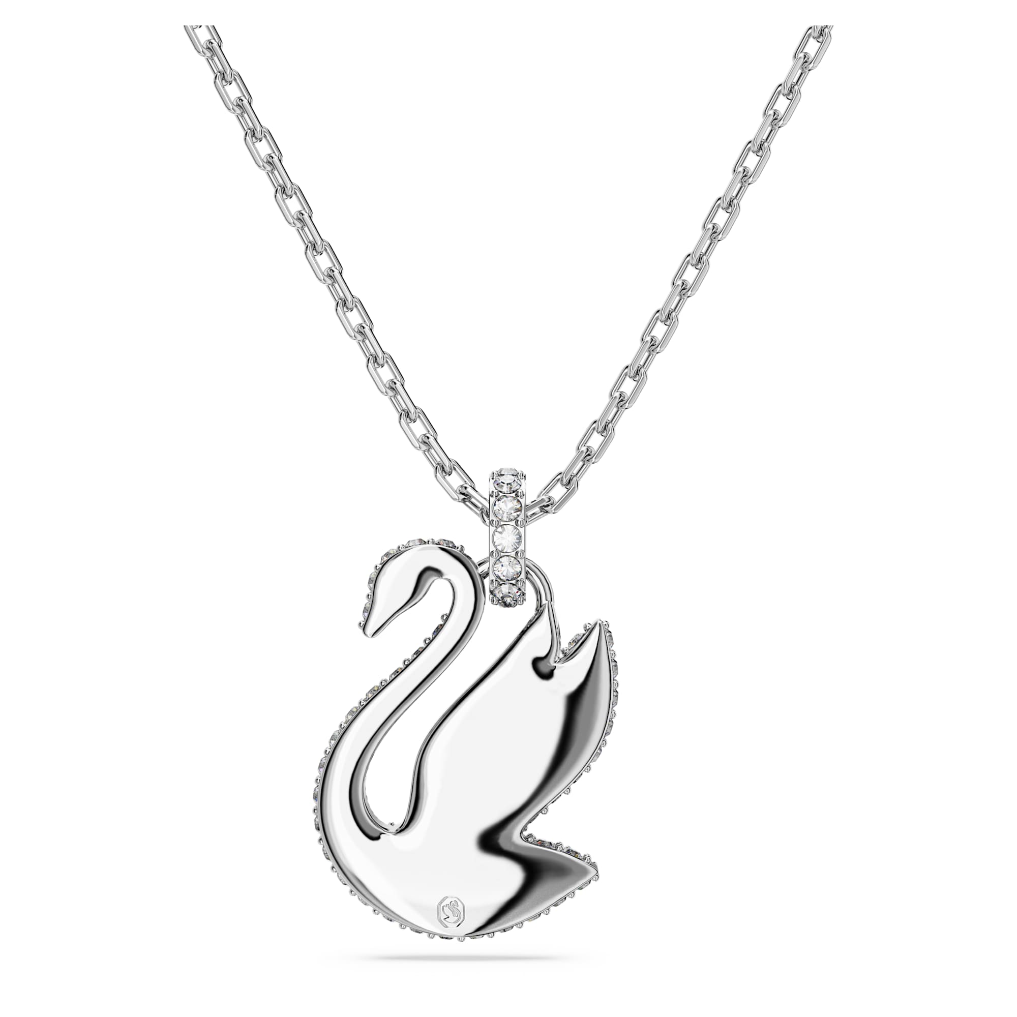 שרשרת Iconic Swan בציפוי רודיום מבריק SWAROVSKI