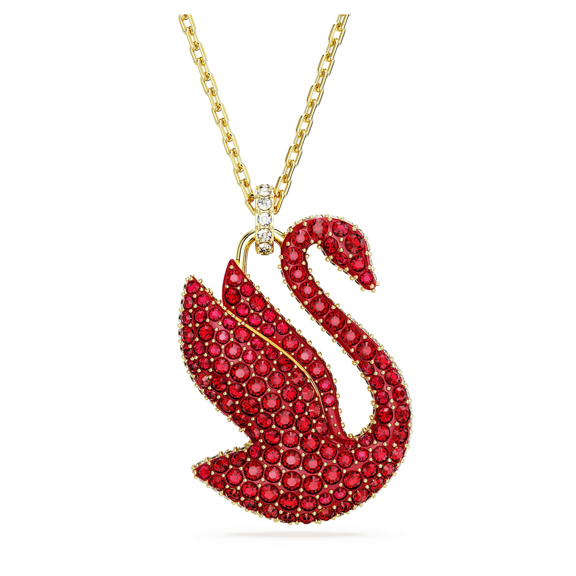שרשרת Iconic Swan בציפוי זהב מבריק SWAROVSKI
