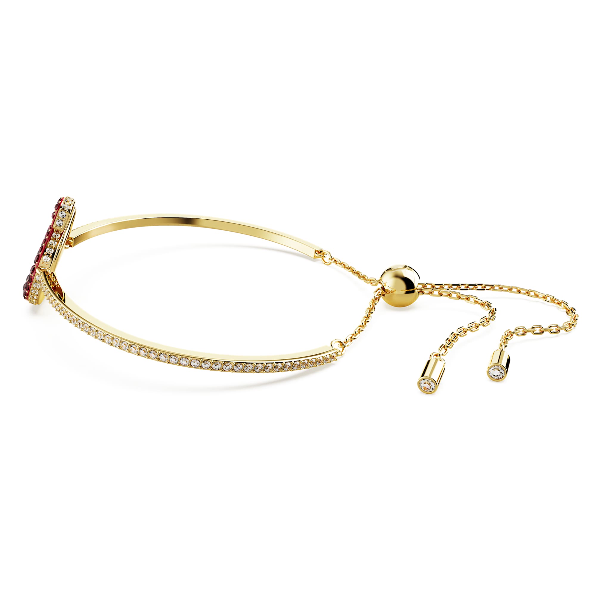 צמיד Iconic Swan בציפוי זהב מבריק SWAROVSKI