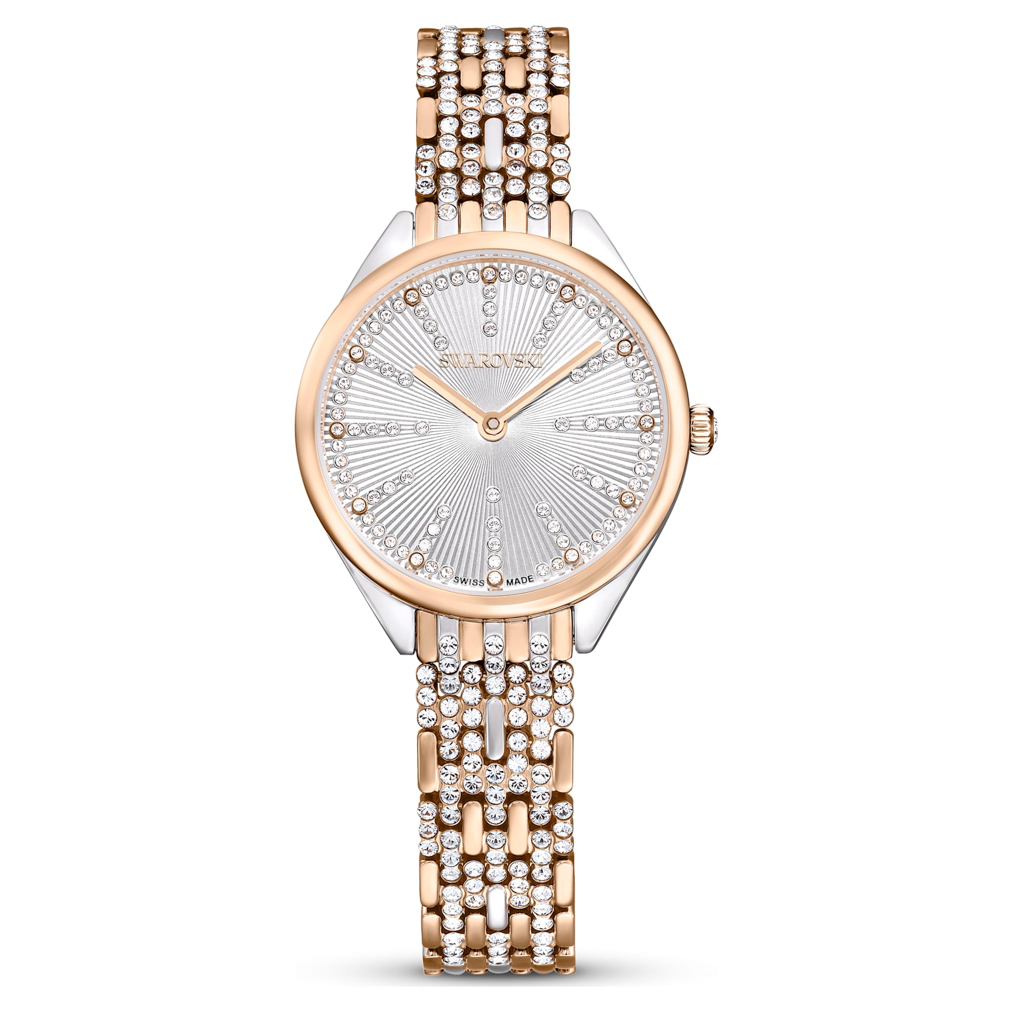 שעון Attract בציפוי רודיום מבריק SWAROVSKI