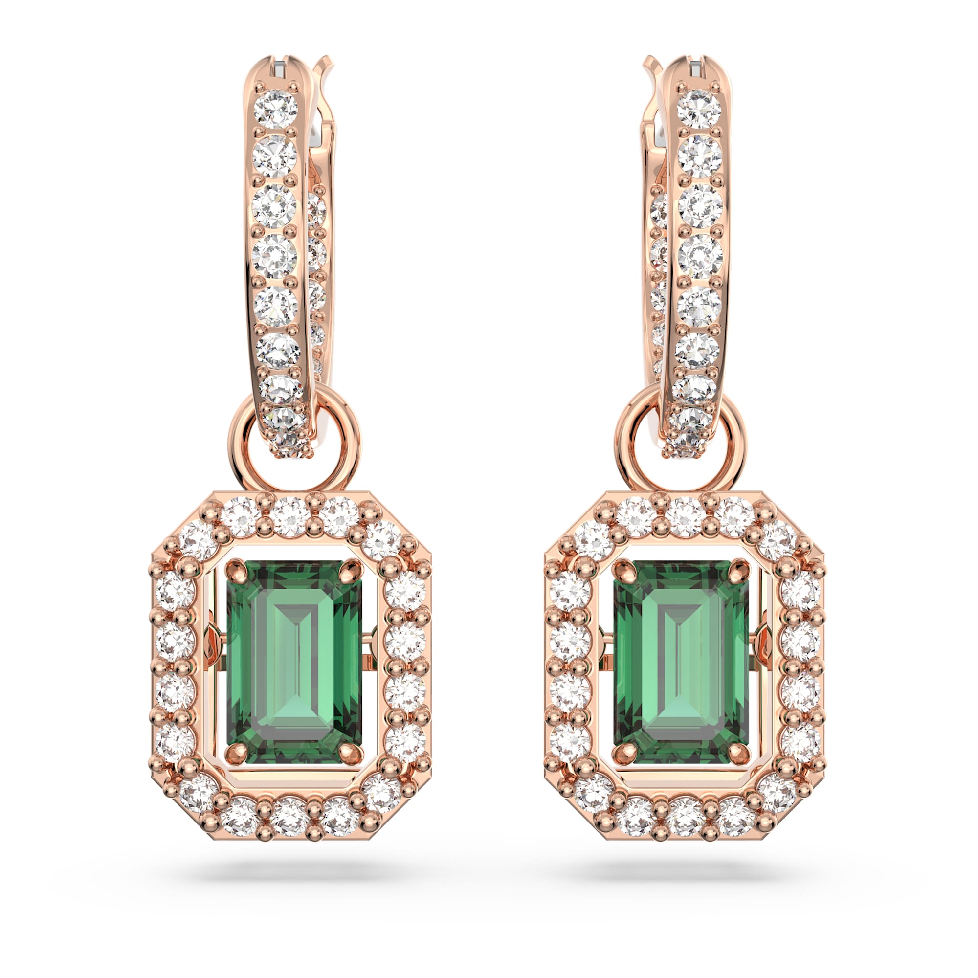 עגילי Millenia בציפוי רוז גולד מבריק SWAROVSKI