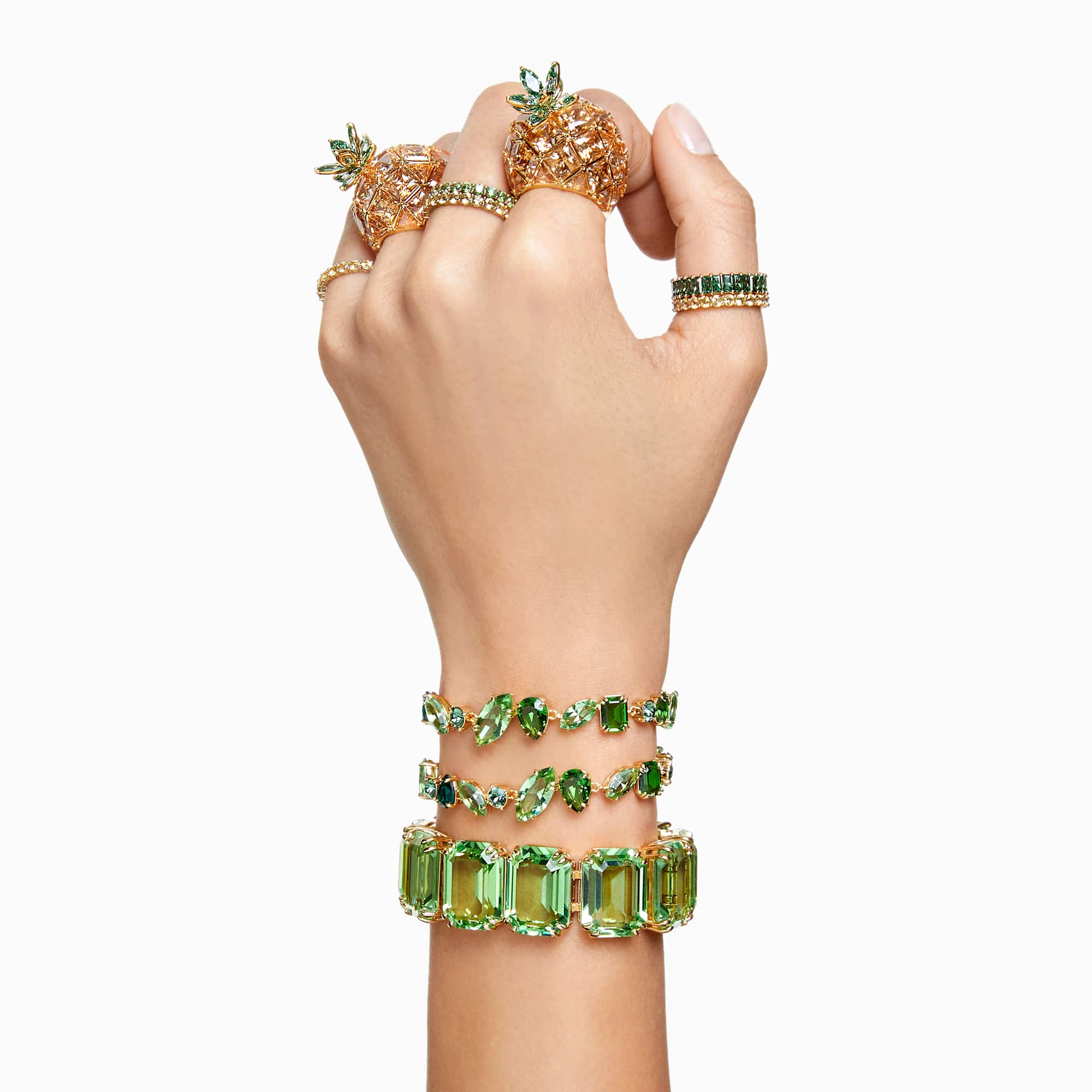 צמיד Gema בציפוי זהב מבריק SWAROVSKI