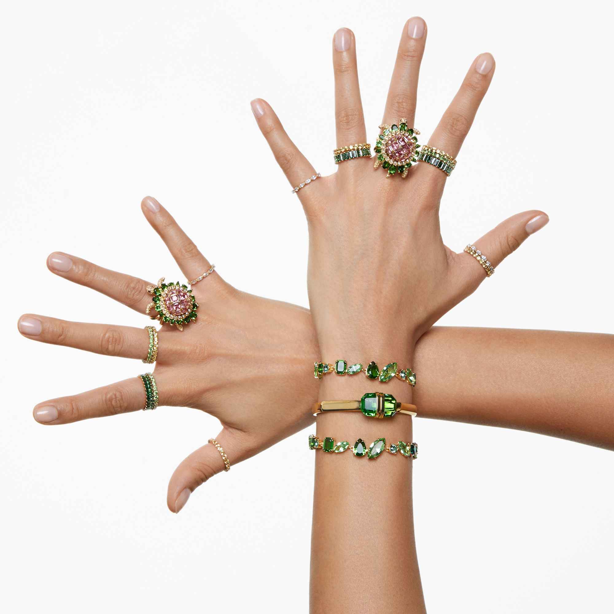 צמיד Gema בציפוי זהב מבריק SWAROVSKI
