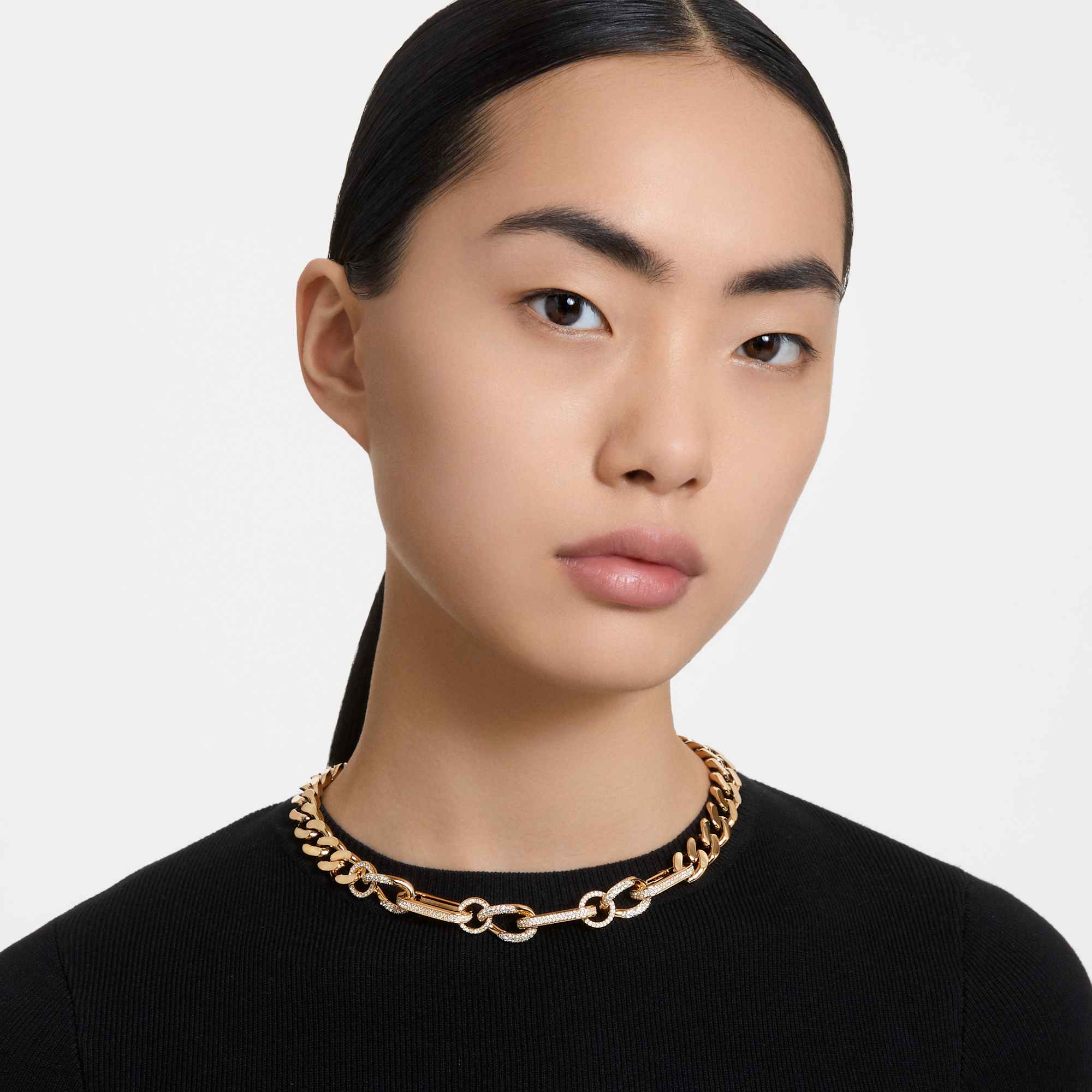 שרשרת Dextera בציפוי זהב מבריק SWAROVSKI