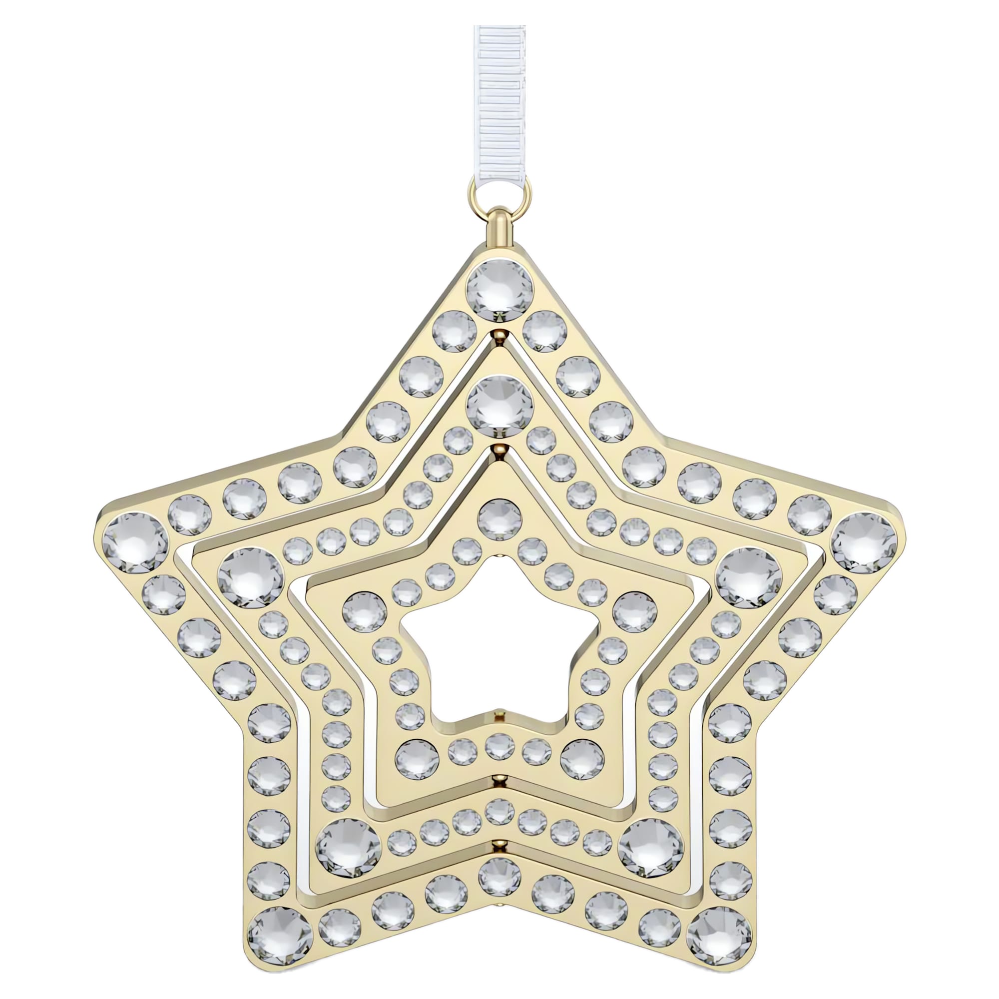 מניאטורות קריסטל Holiday Magic בציפוי זהב מבריק SWAROVSKI