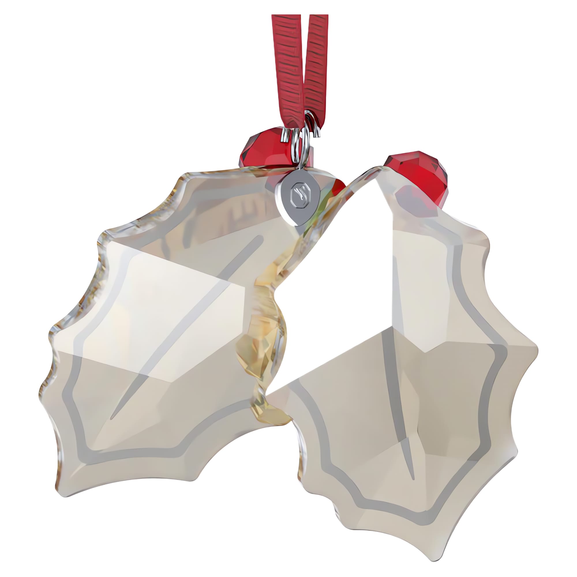 מינאטורות קריסטל Gingerbread Holly Leaves זהב SWAROVSKI