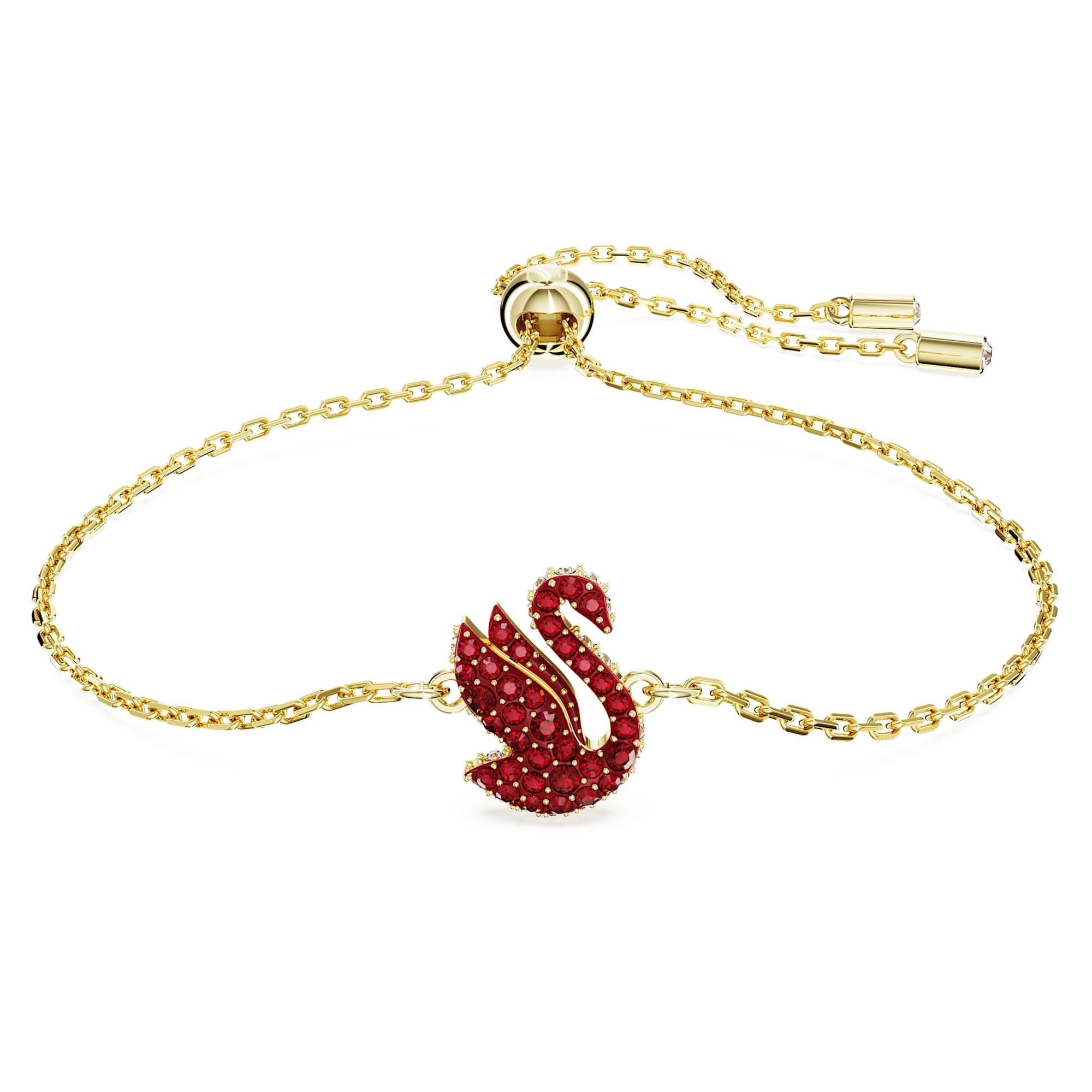 צמיד Iconic Swan בציפוי זהב מבריק SWAROVSKI SWAROVSKI