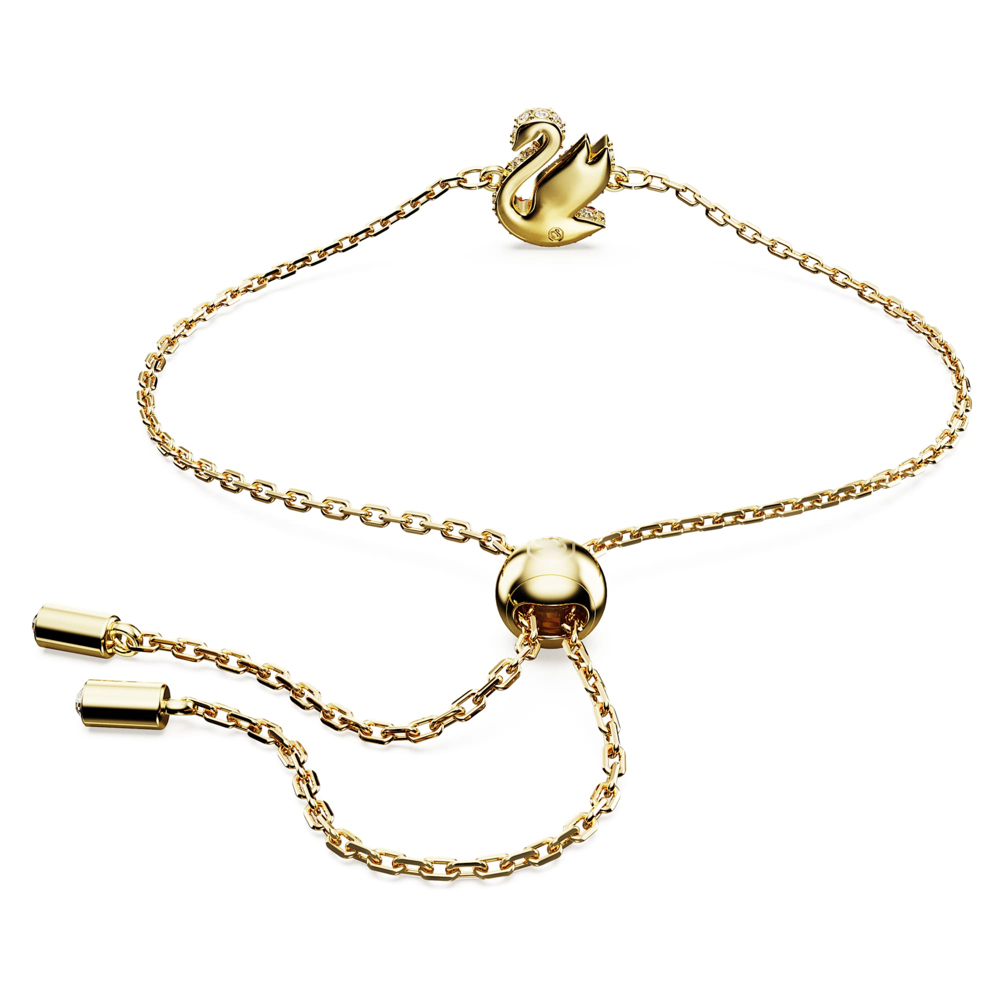 צמיד Iconic Swan בציפוי זהב מבריק SWAROVSKI SWAROVSKI