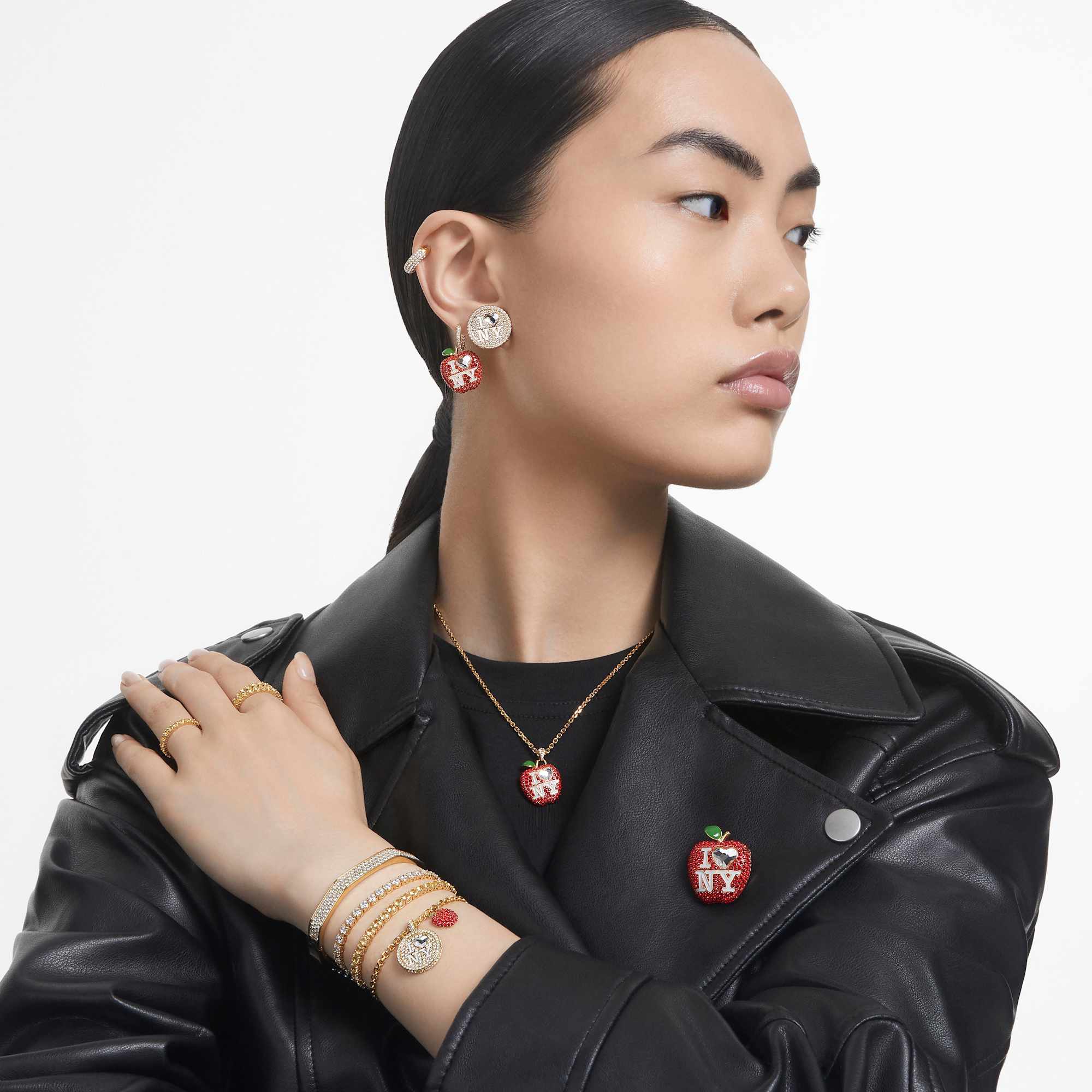 צמיד Matrix בציפוי זהב מבריק SWAROVSKI