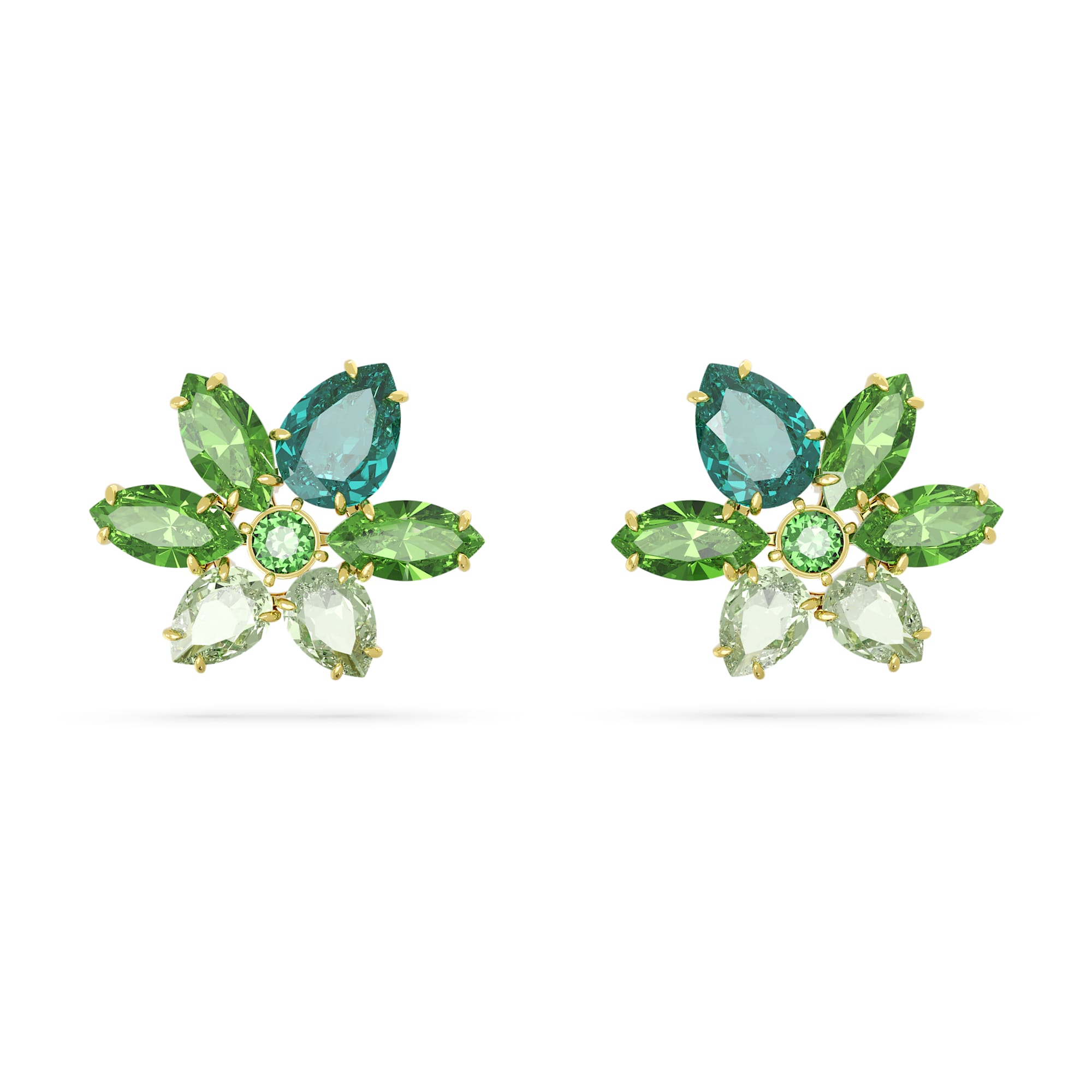 עגילי Gema בציפוי זהב מבריק SWAROVSKI