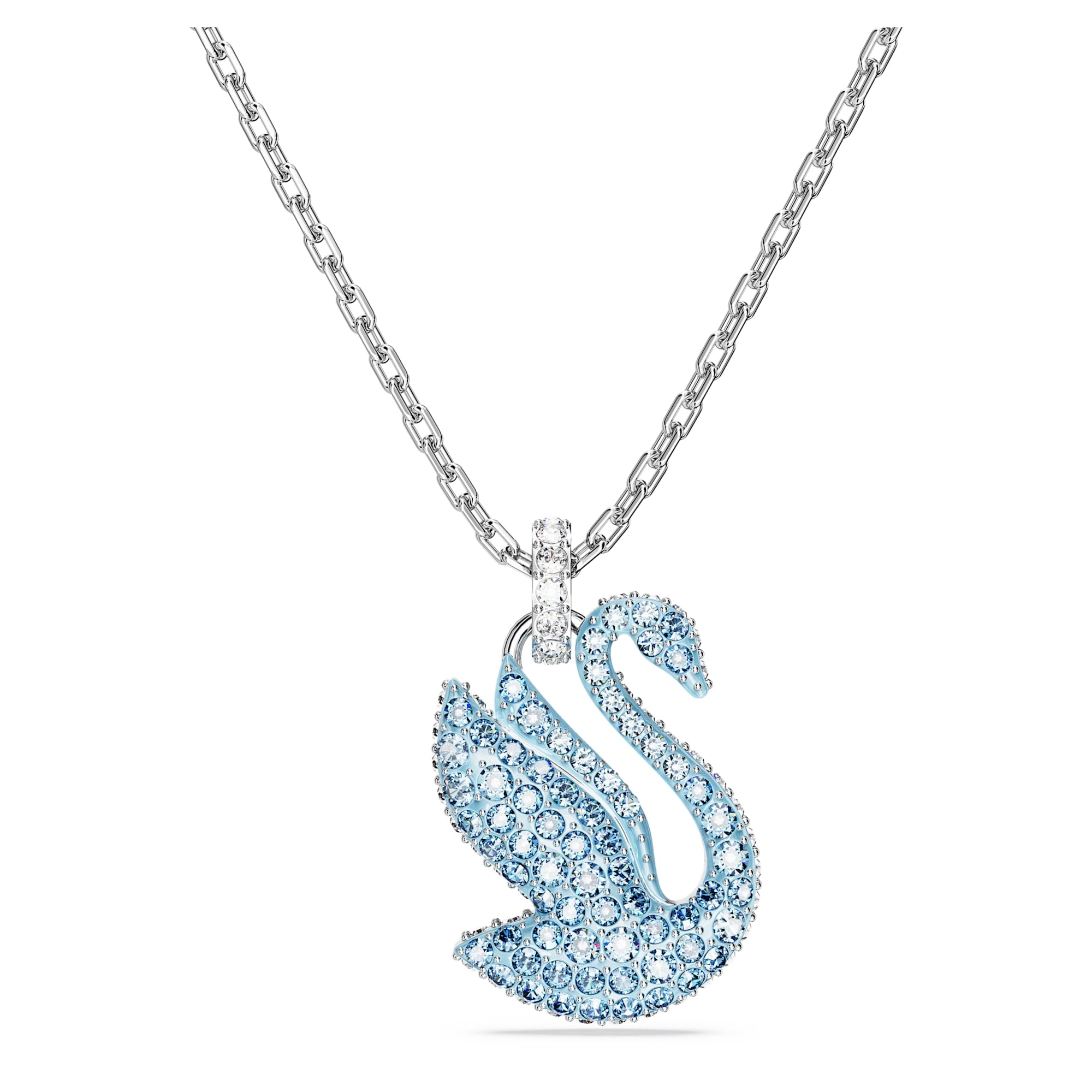 שרשרת Iconic Swan בציפוי רודיום מבריק SWAROVSKI SWAROVSKI
