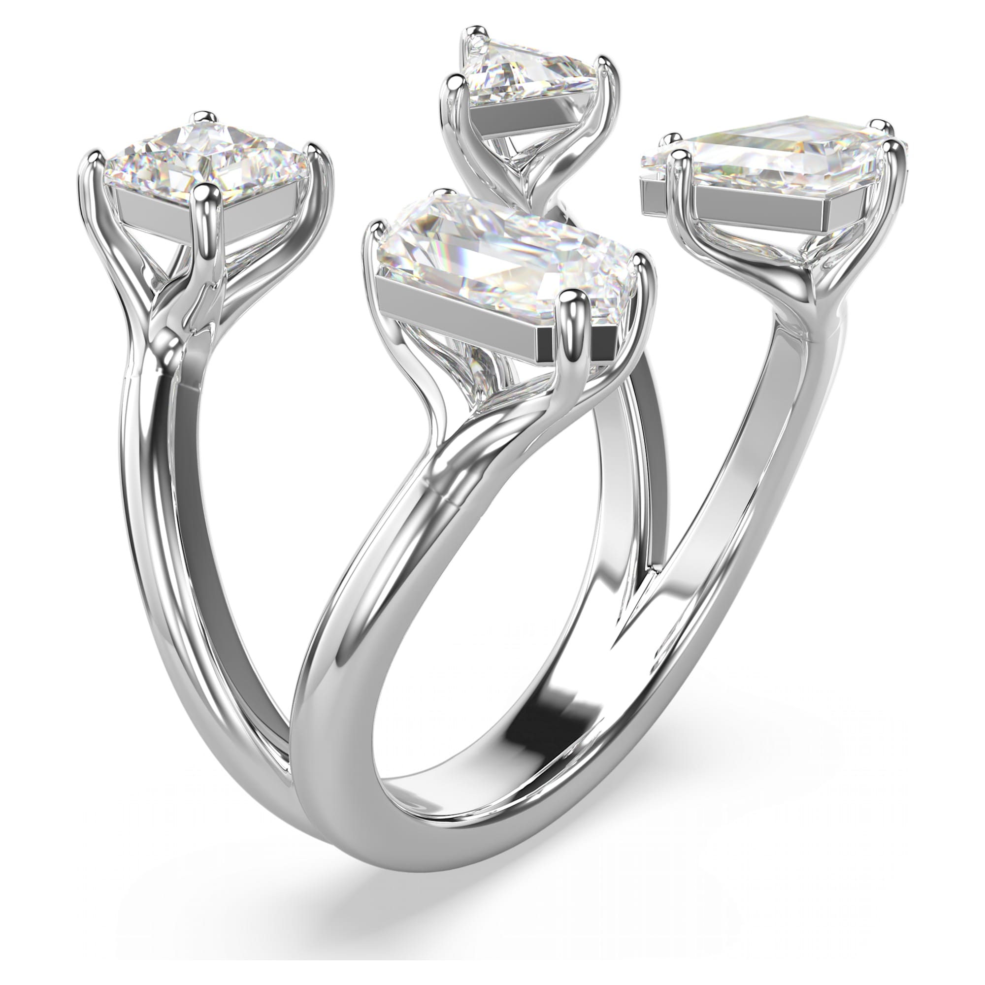 טבעת Mesmera בציפוי רודיום מבריק SWAROVSKI