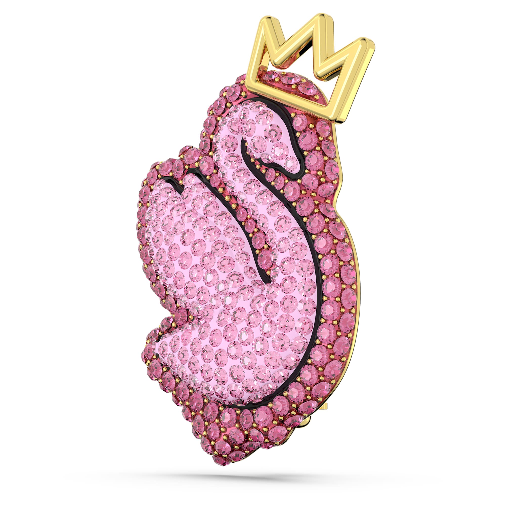 סיכה Pop Swan ורוד SWAROVSKI