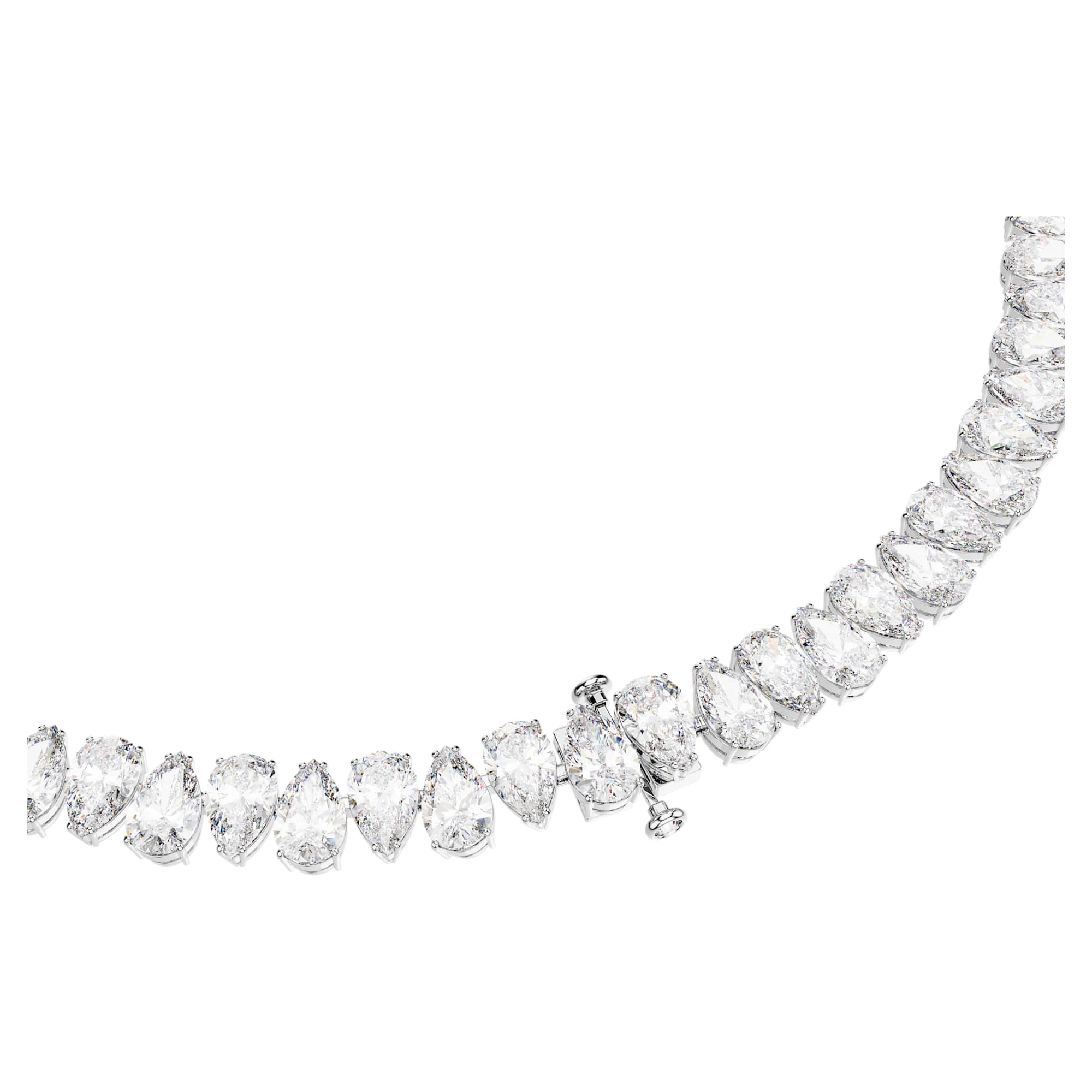 שרשרת Matrix בציפוי רודיום מבריק SWAROVSKI
