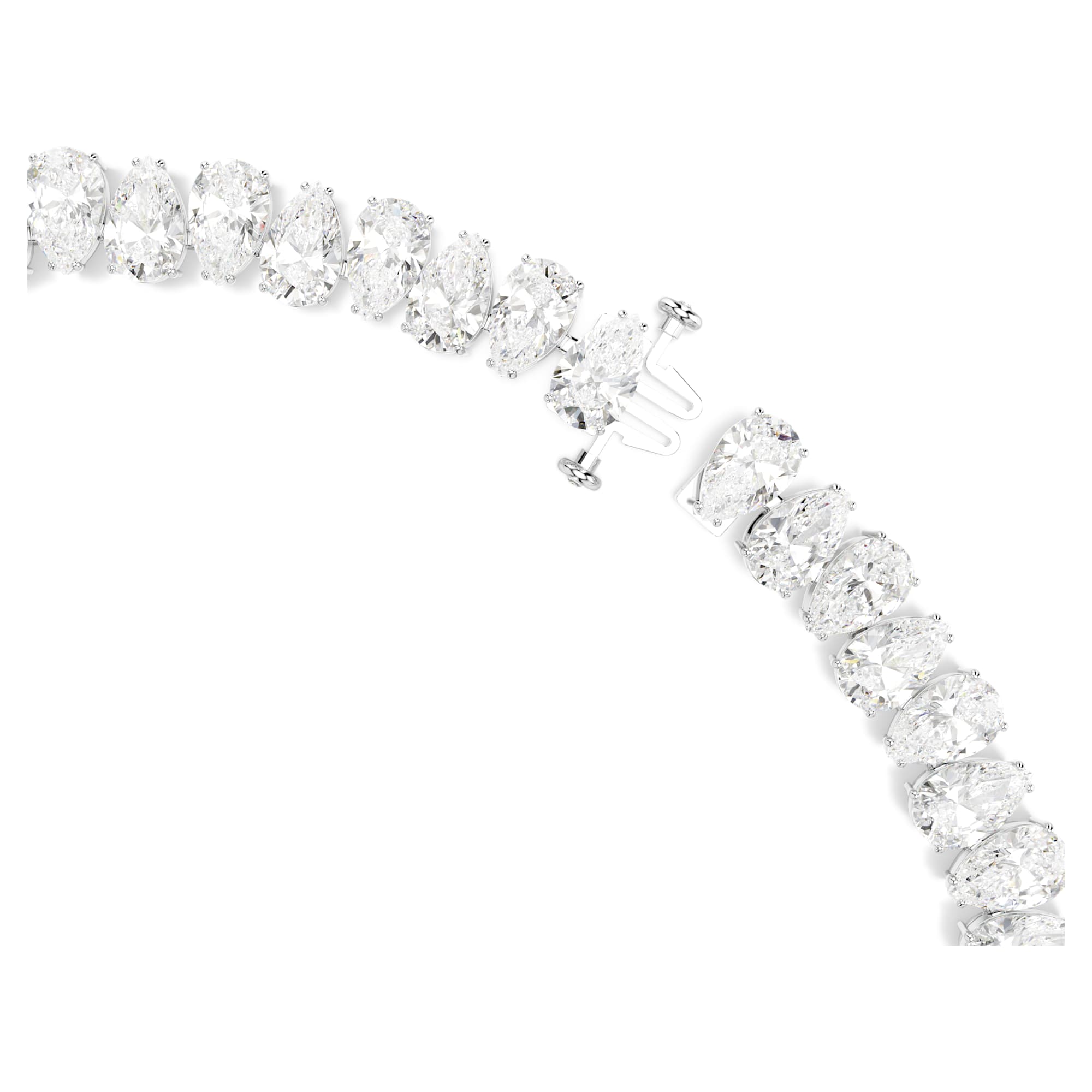 שרשרת Matrix בציפוי רודיום מבריק SWAROVSKI