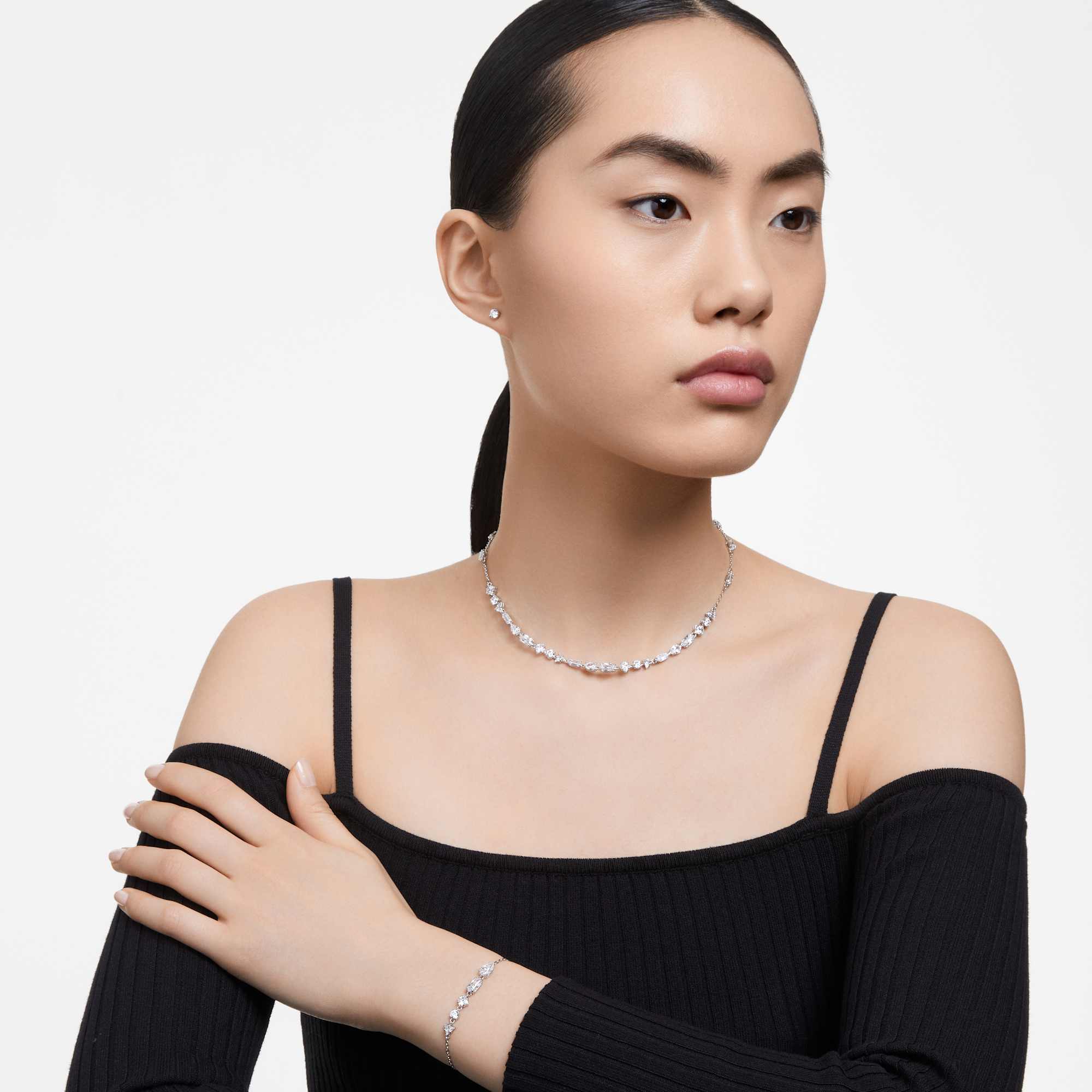 סט Mesmera בציפוי רודיום מבריק SWAROVSKI