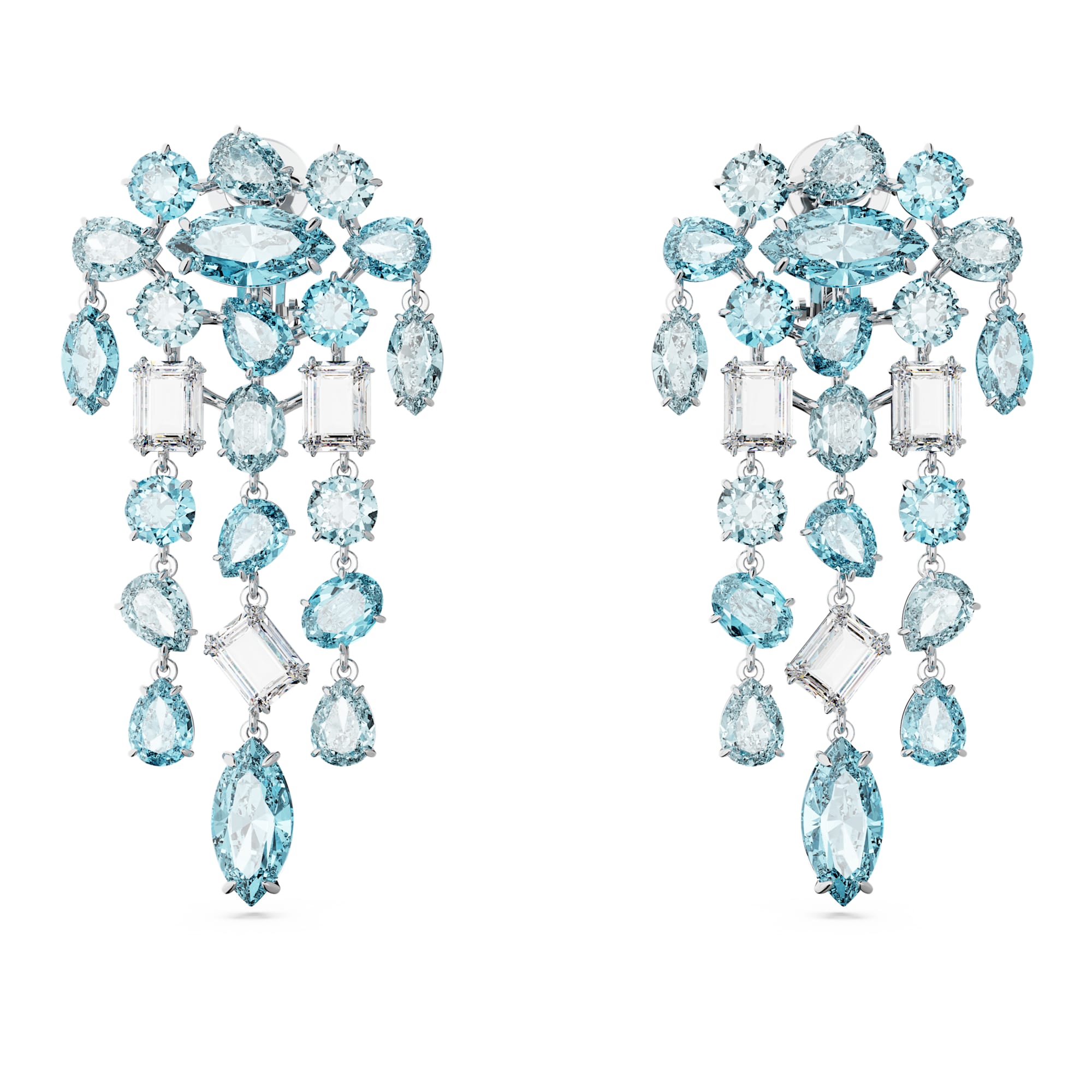 עגילי Gema בציפוי רודיום מבריק SWAROVSKI