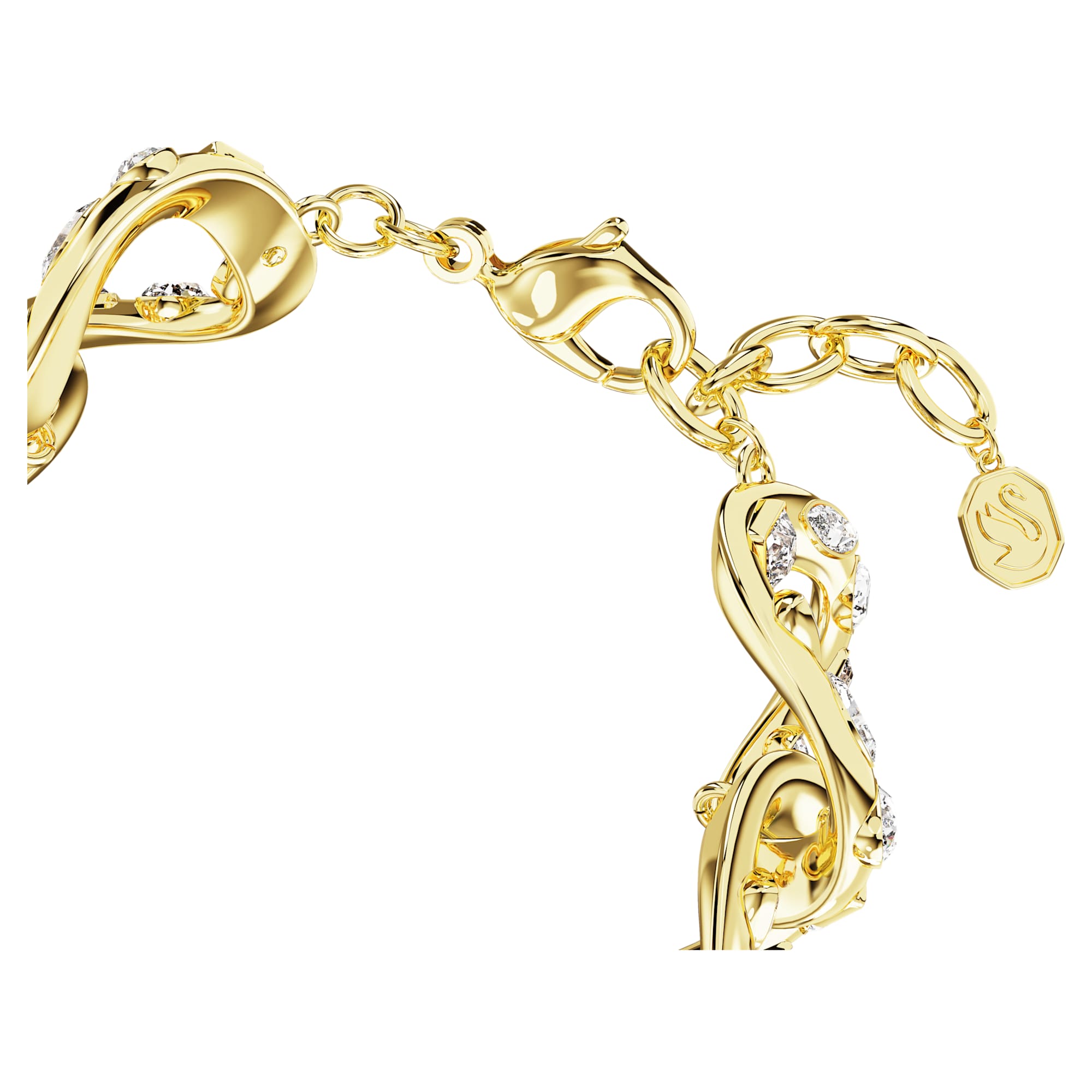 צמיד Dextera בציפוי זהב מבריק SWAROVSKI