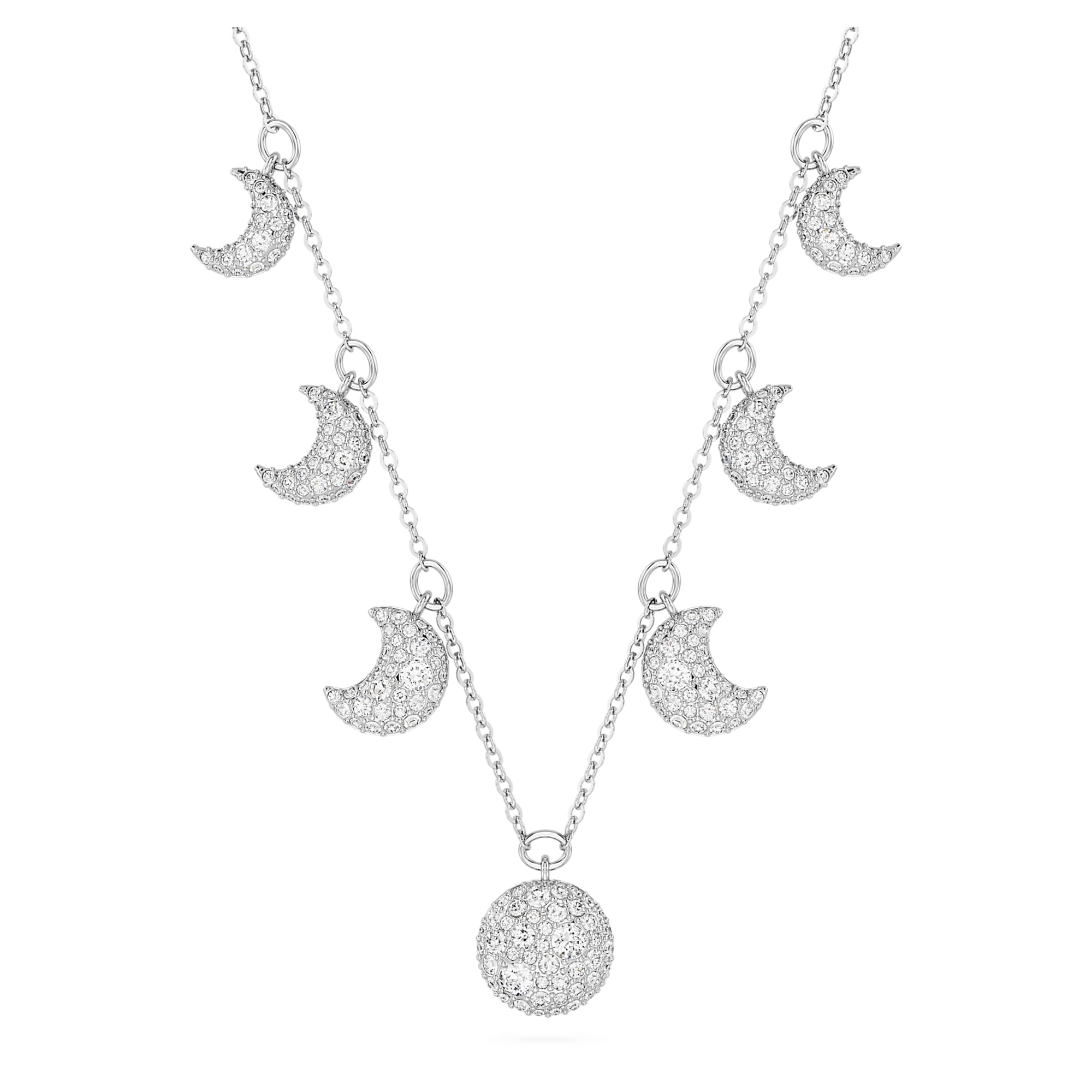שרשרת Luna בציפוי רודיום מבריק SWAROVSKI