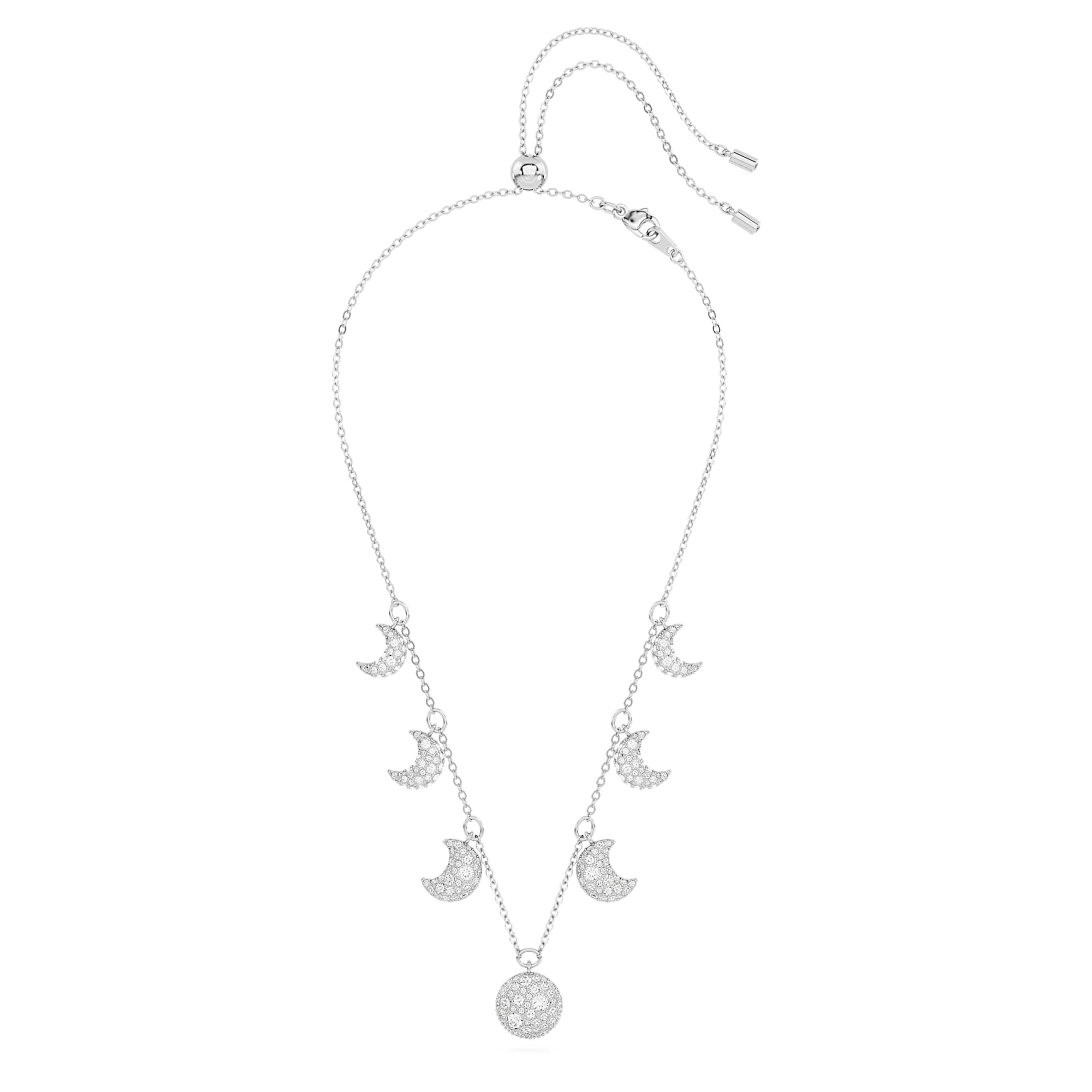 שרשרת Luna בציפוי רודיום מבריק SWAROVSKI