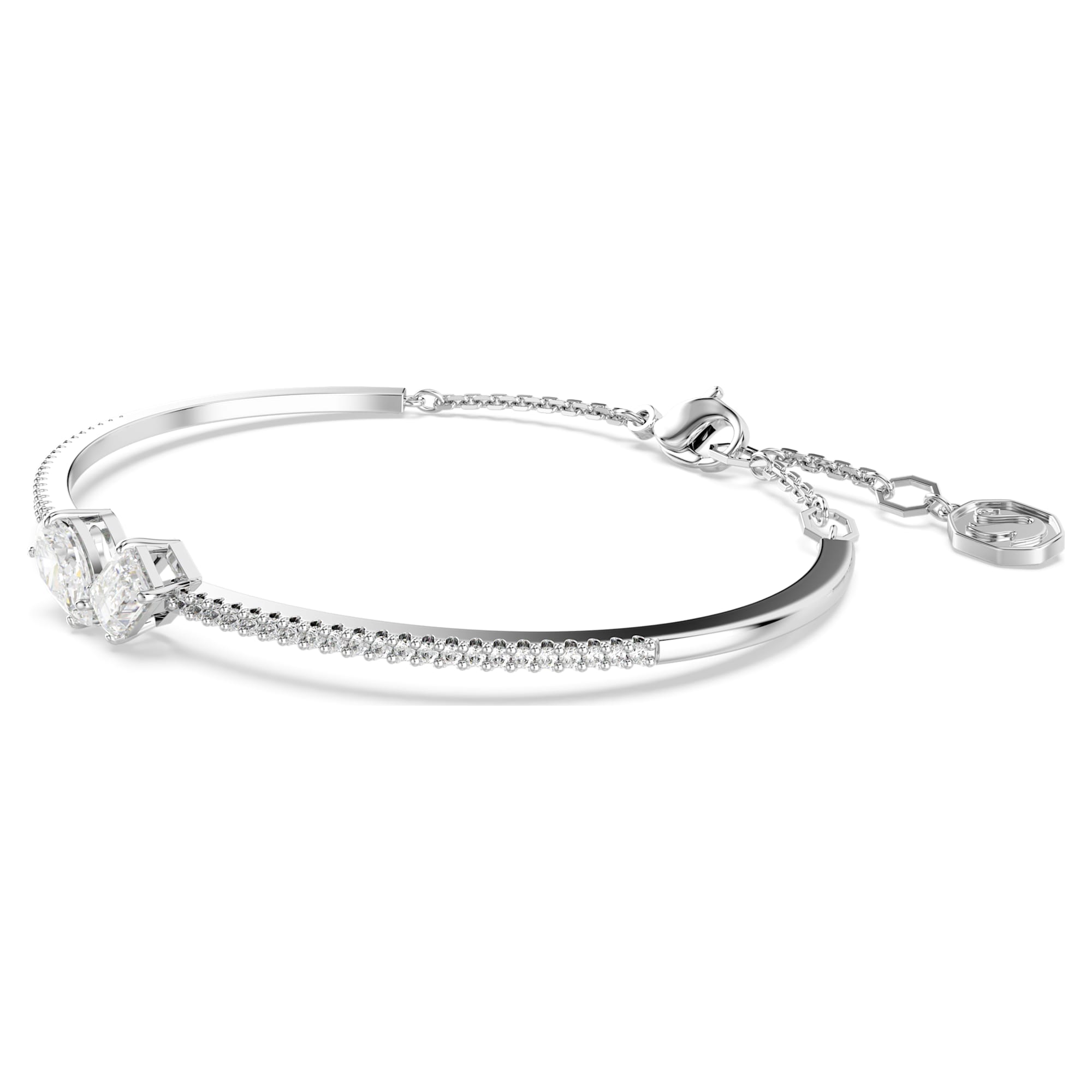 צמיד Mesmera בציפוי רודיום מבריק SWAROVSKI