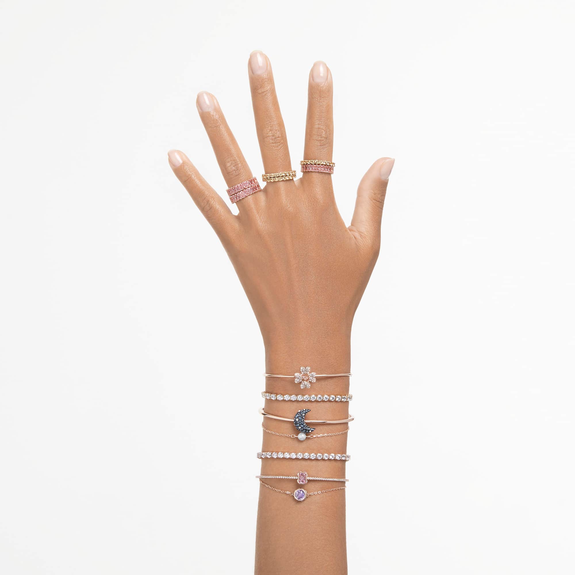 צמיד Stilla בציפוי רוז גולד מבריק SWAROVSKI