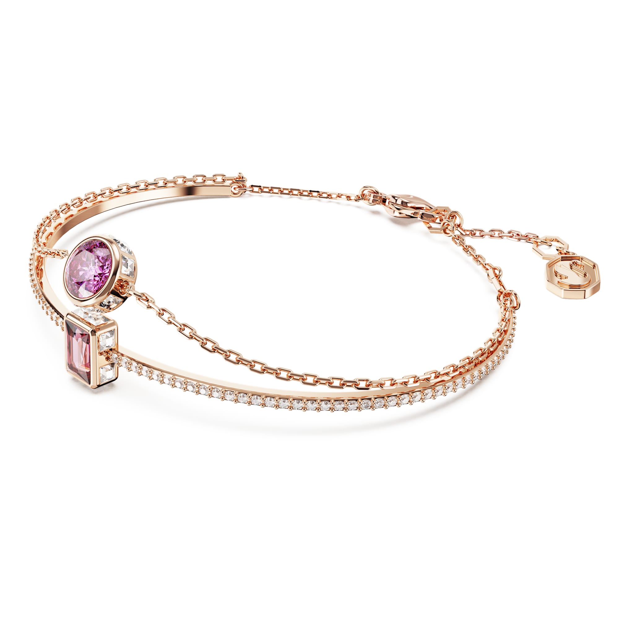 צמיד Stilla בציפוי רוז גולד מבריק SWAROVSKI