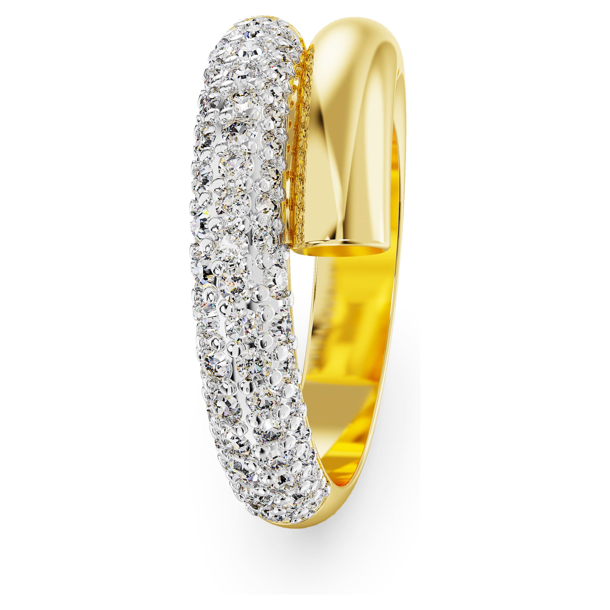 טבעת Dextera בציפוי זהב מבריק SWAROVSKI