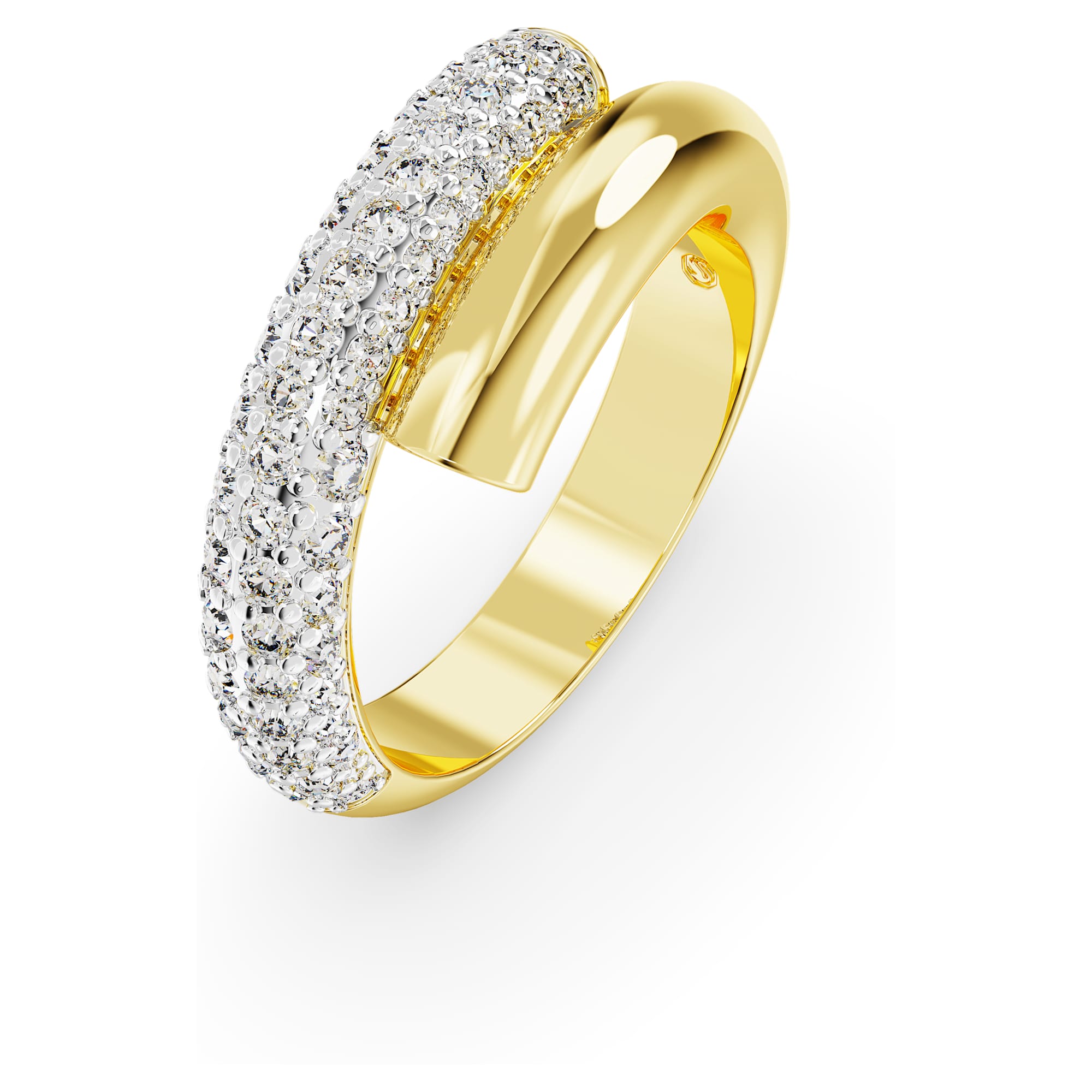 טבעת Dextera בציפוי זהב מבריק SWAROVSKI