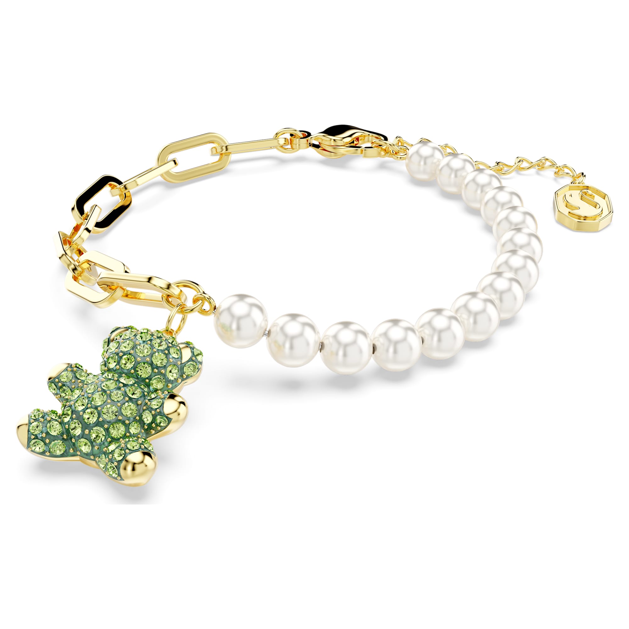 צמיד Teddy בציפוי זהב מבריק SWAROVSKI