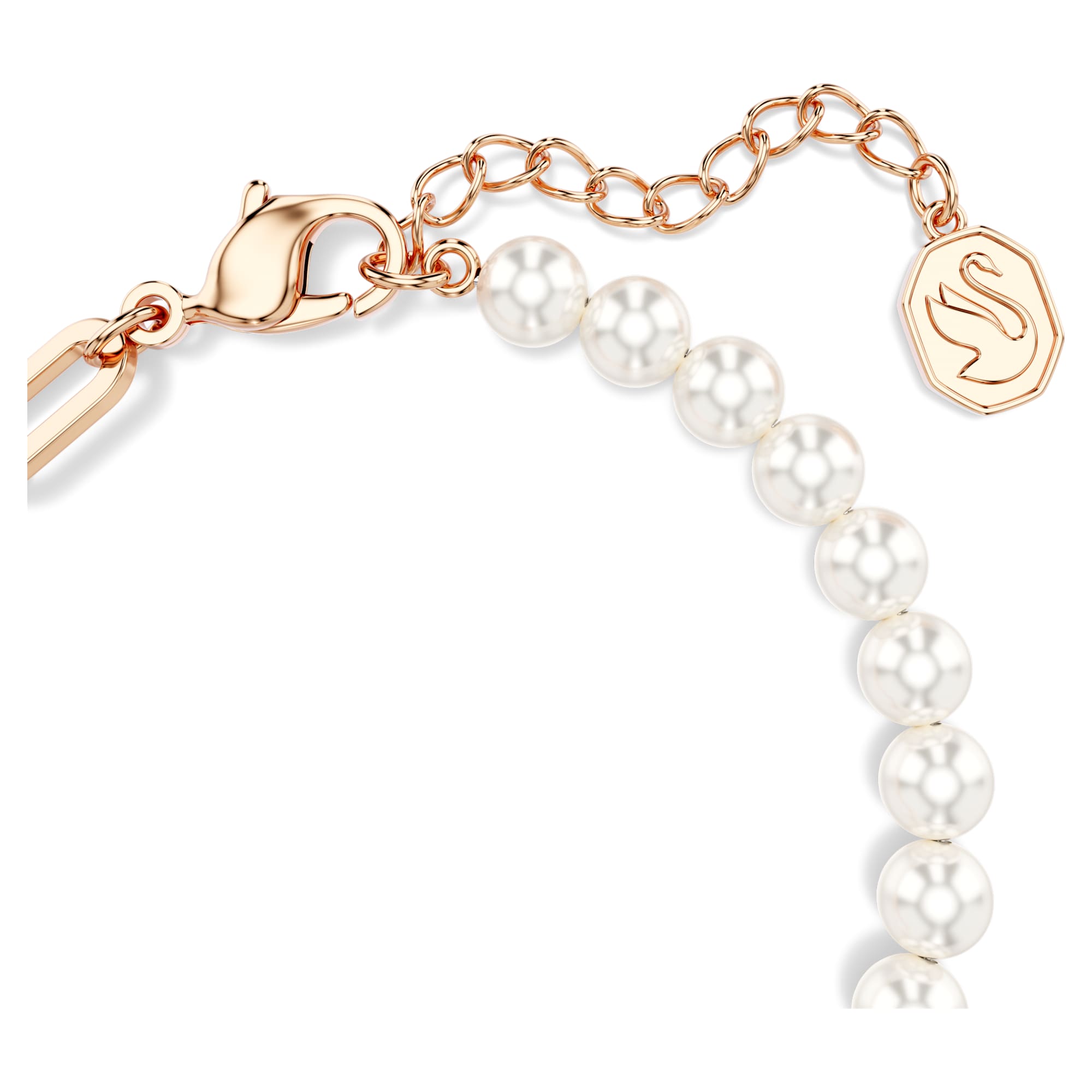 צמיד Teddy בציפוי רוז גולד מבריק SWAROVSKI