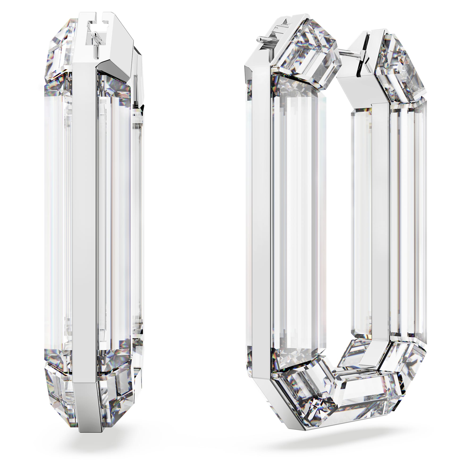 עגילי Lucent בציפוי רודיום מבריק SWAROVSKI