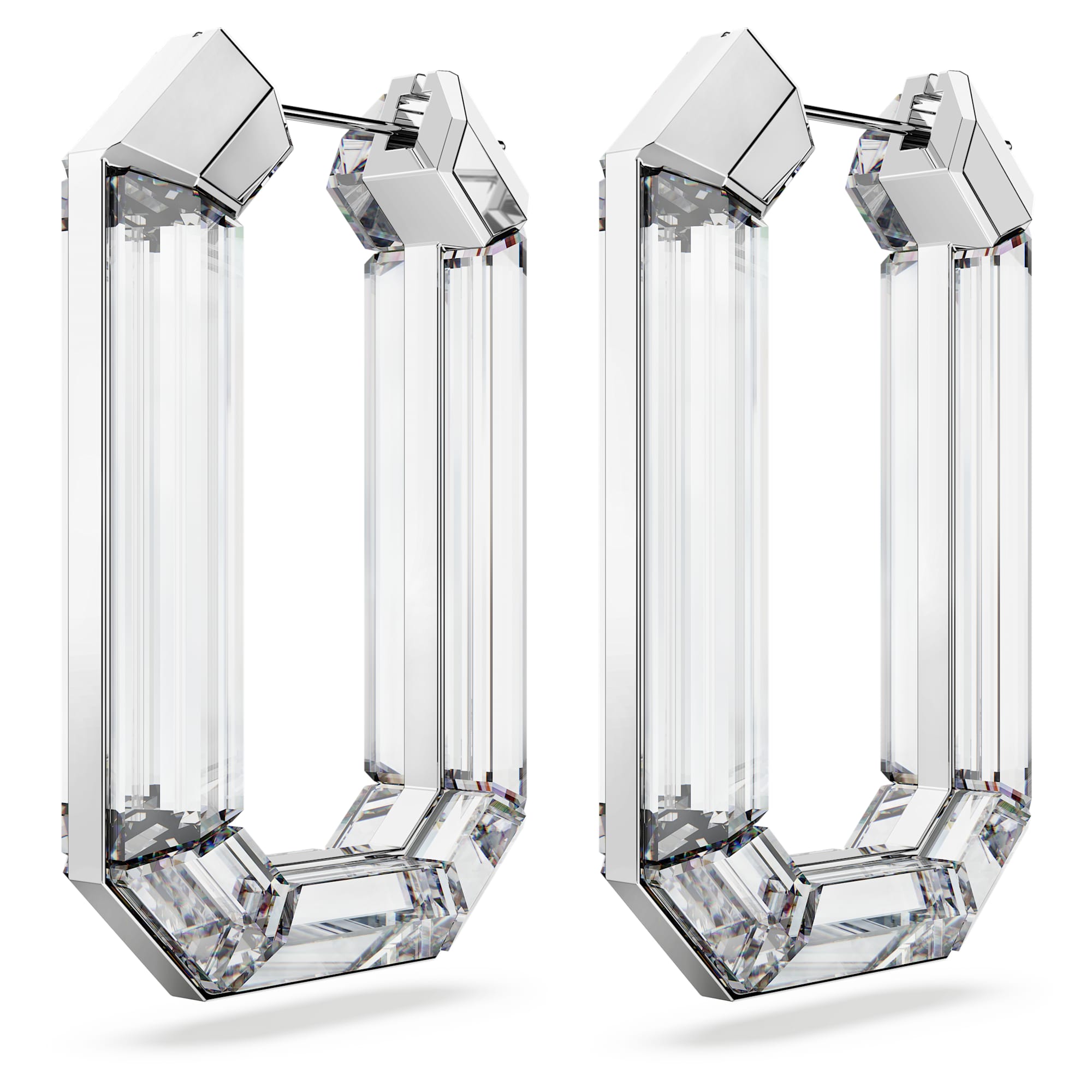 עגילי Lucent בציפוי רודיום מבריק SWAROVSKI