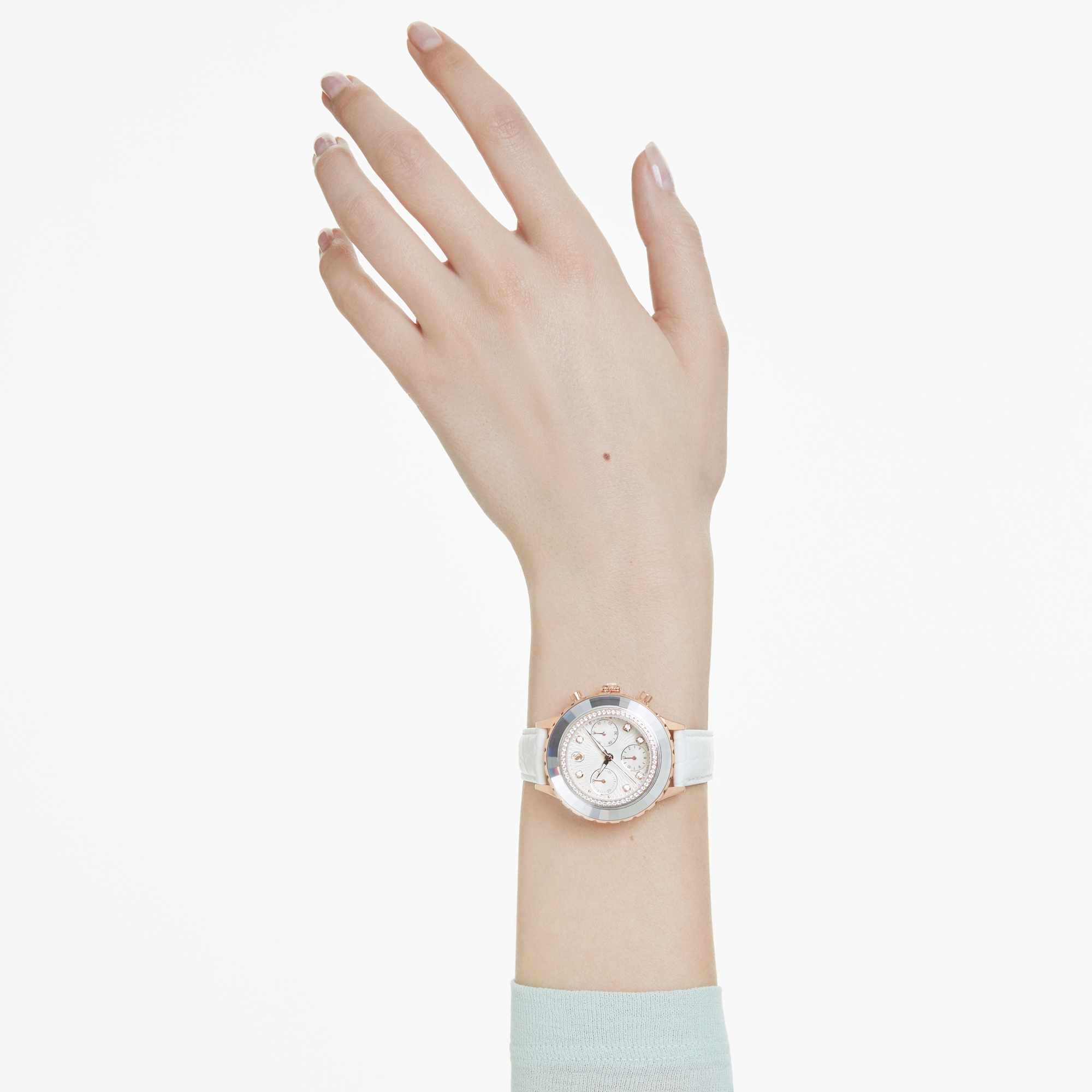 שעון Octea Chrono בציפוי PVD רוז גולד SWAROVSKI